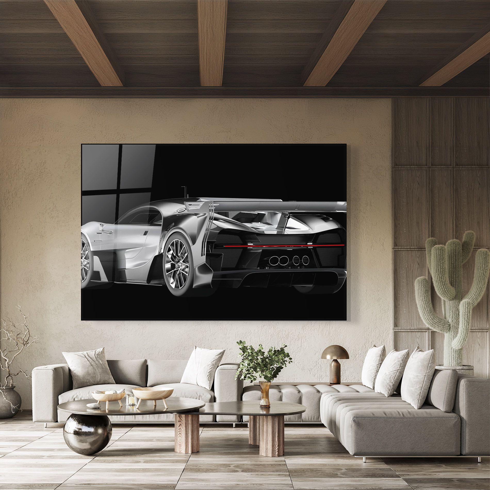 Black Rear Hypercar mockup 8