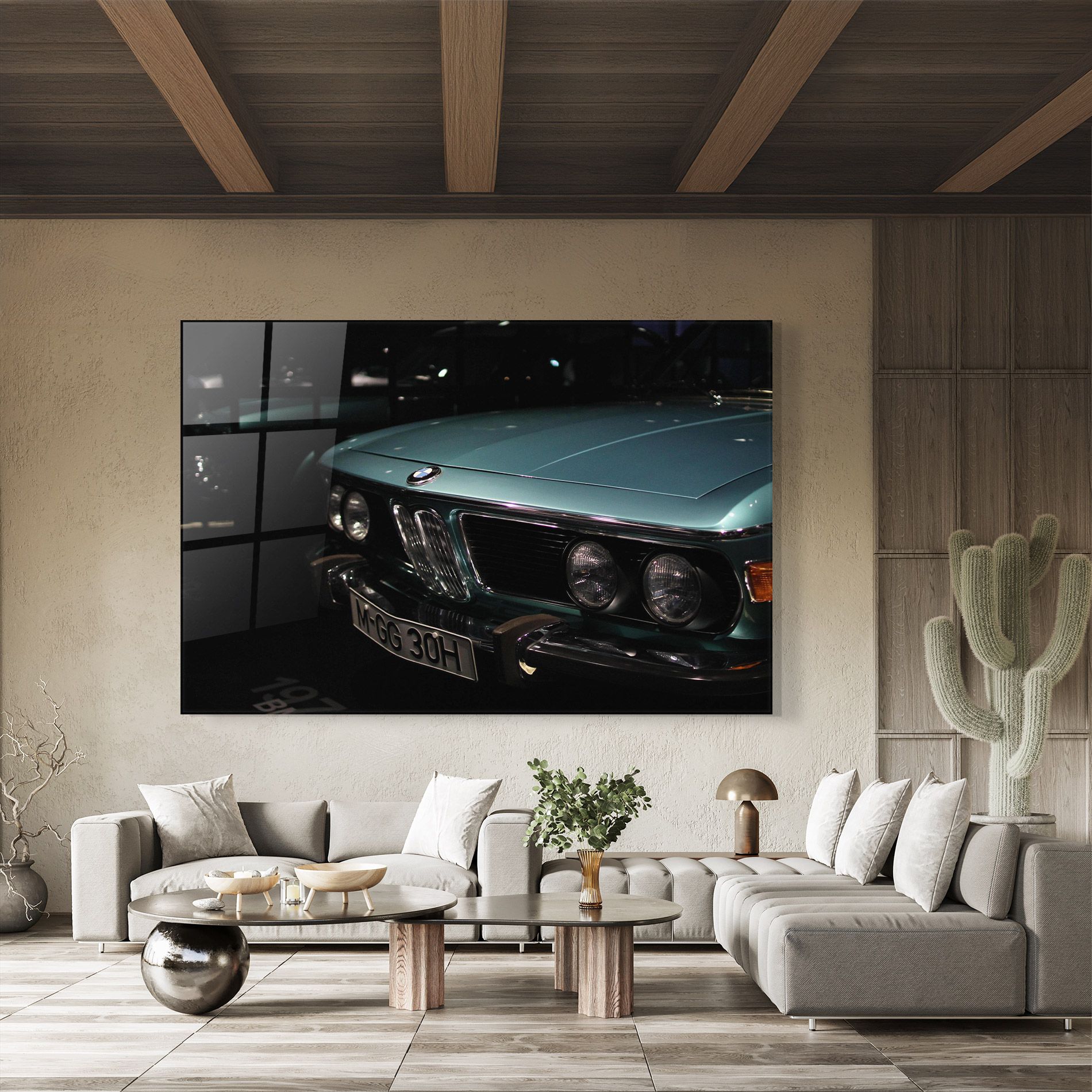 Old Bmw Headlight mockup 8