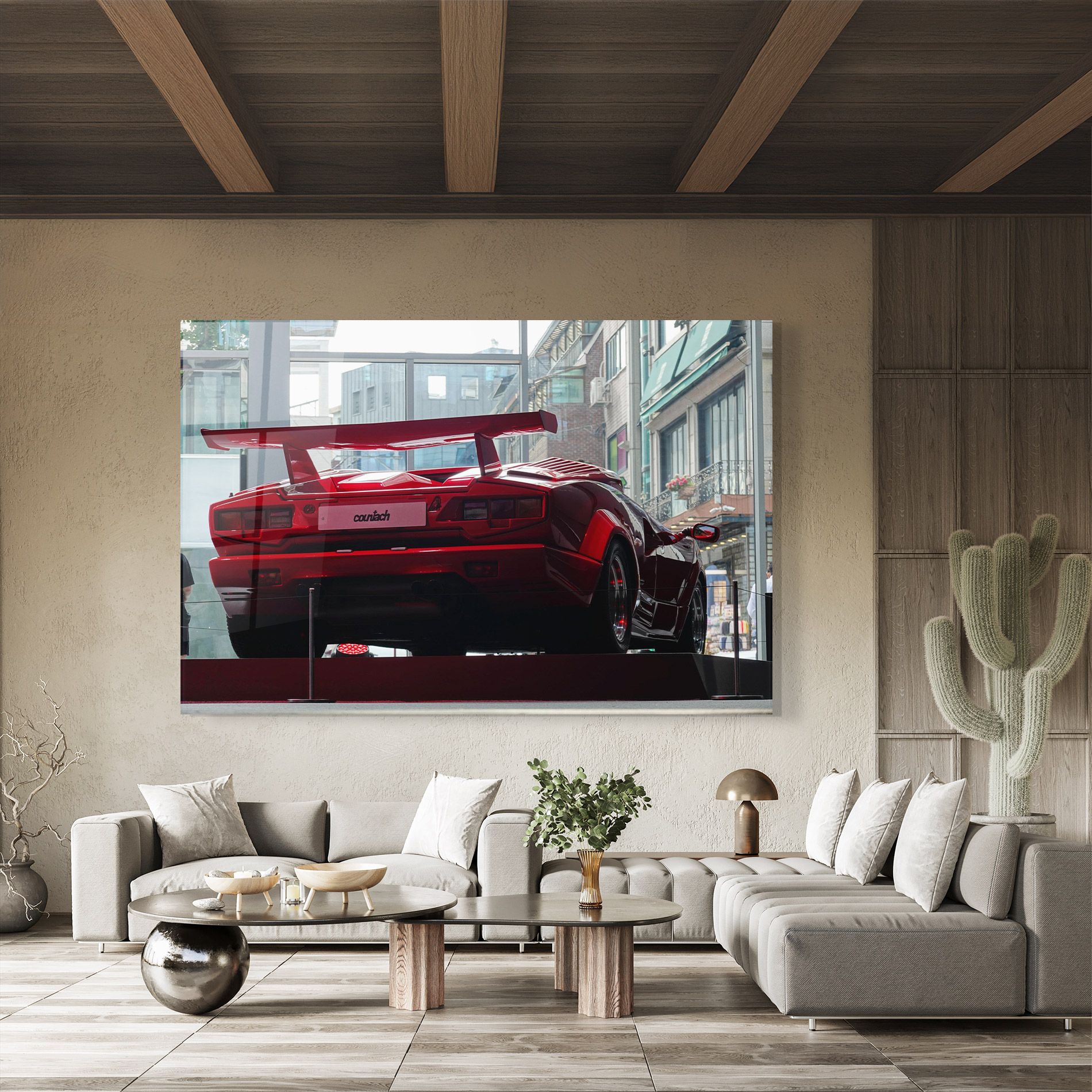 Red Countach Rear mockup 8