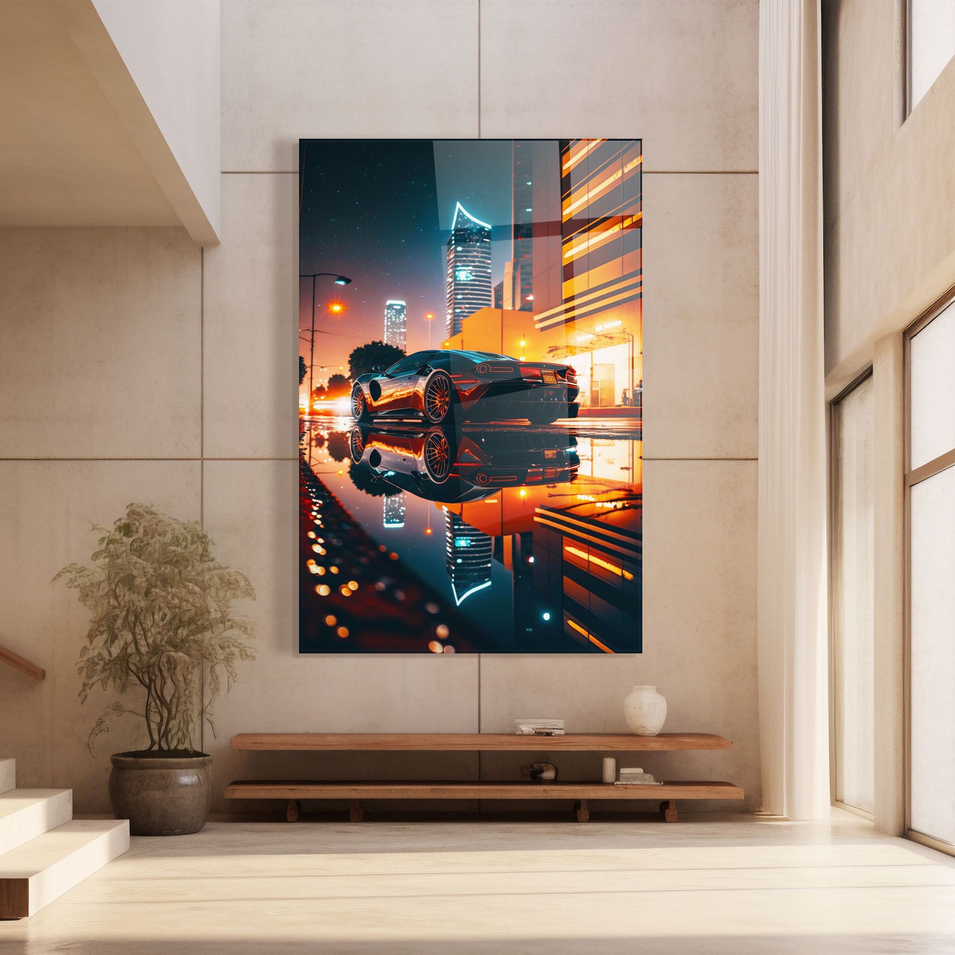 Rainy Sport Car mockup 8