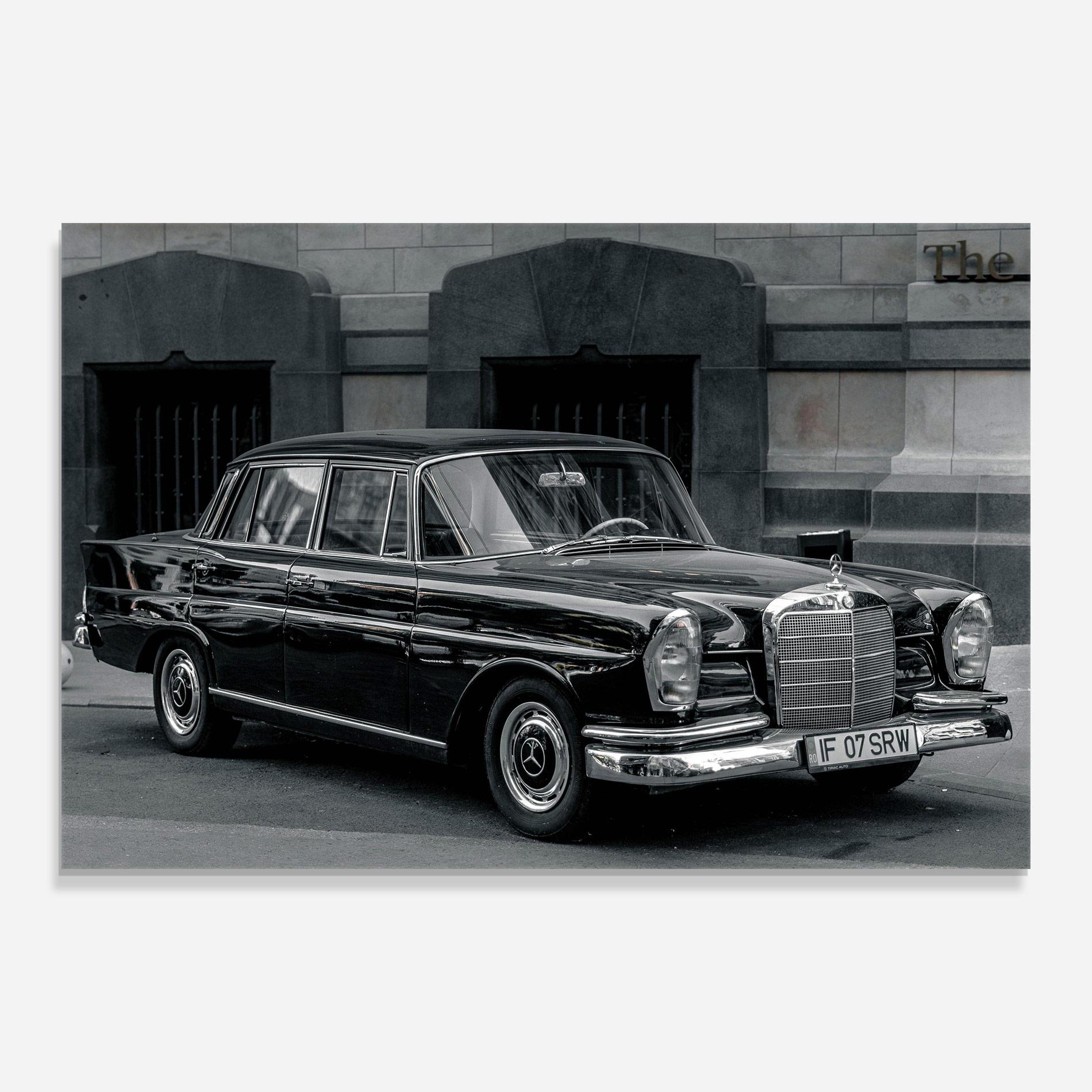 Glasbild Pretty Classic Car mockup 0