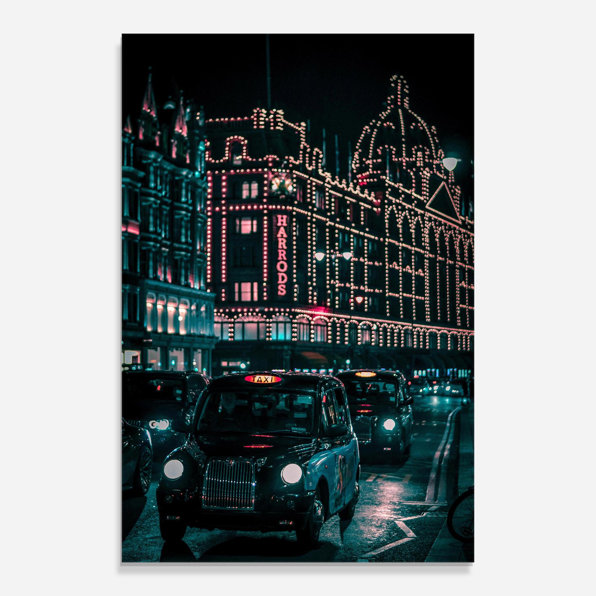 Glasbild City Lights Car mockup 0