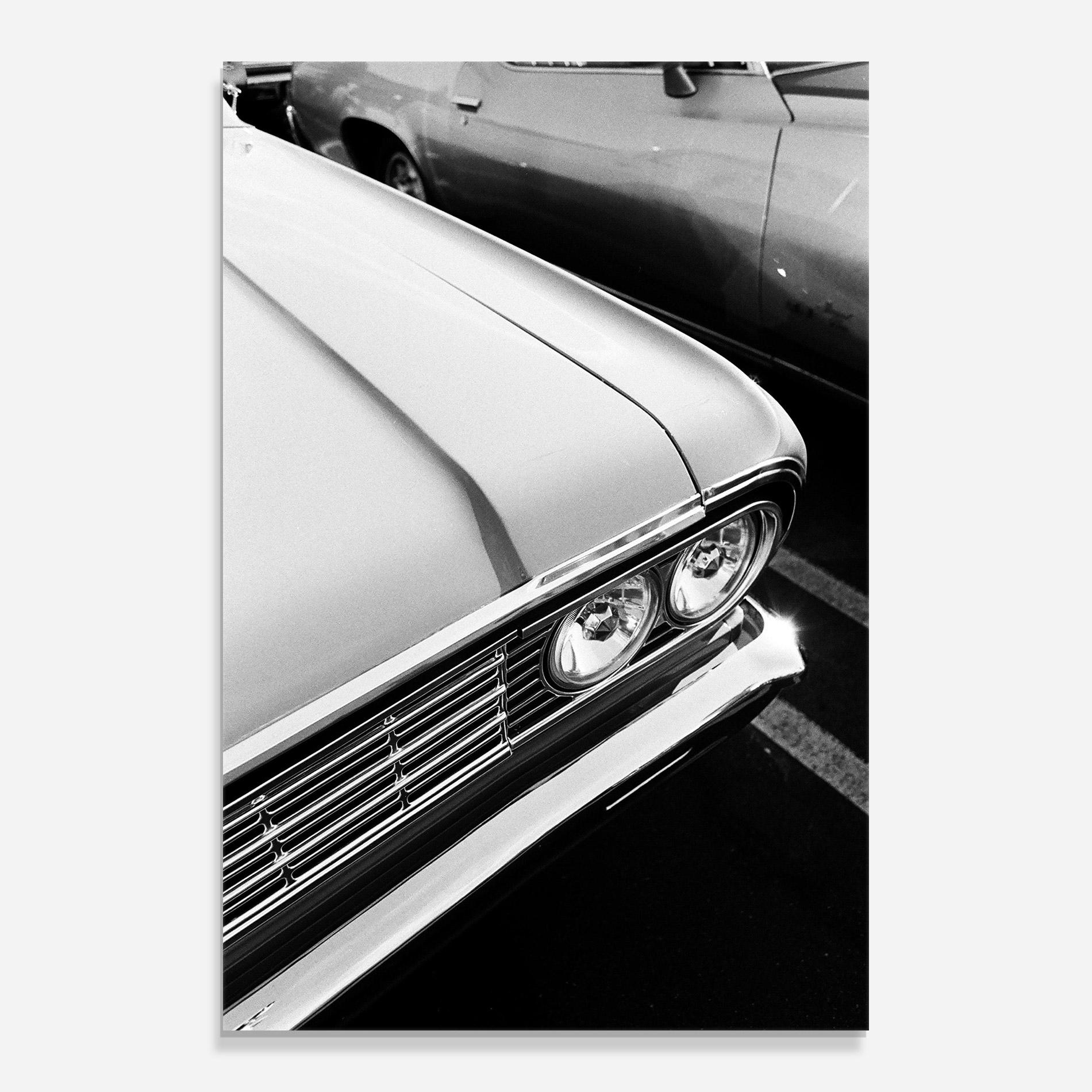 Glasbild Grey Vintage Car mockup 0