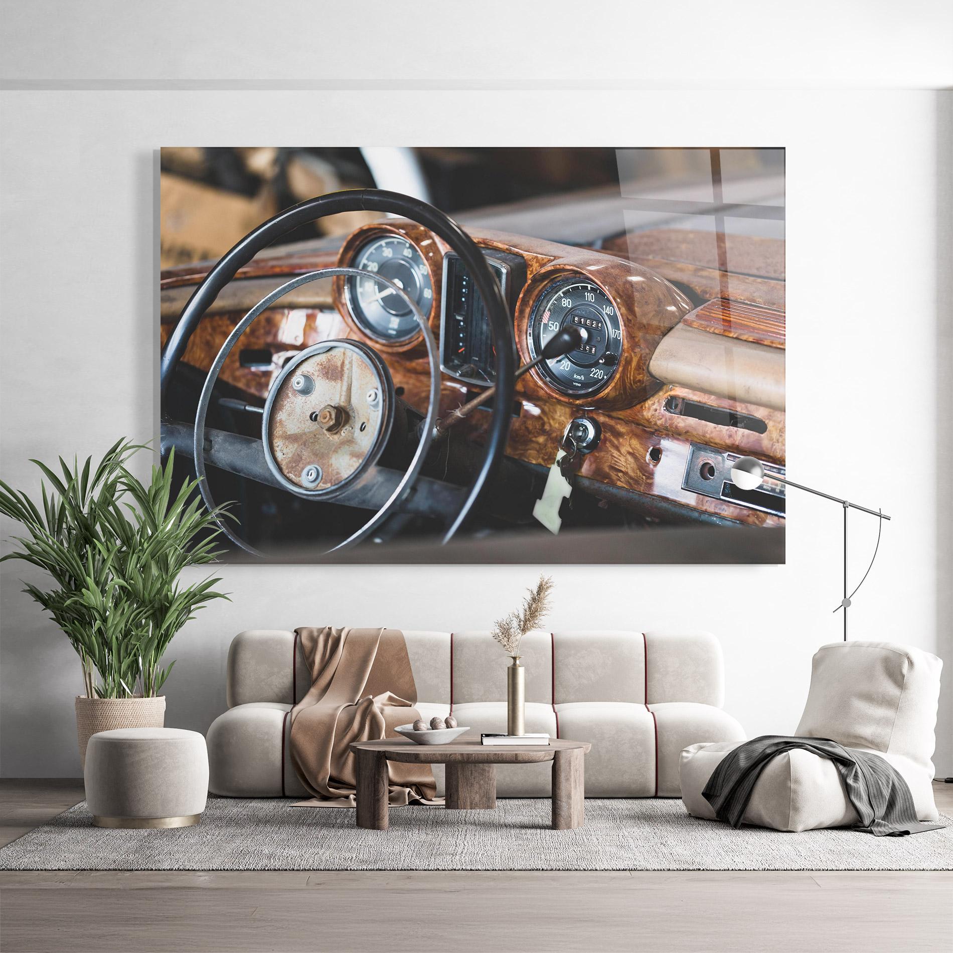 Glasbild Brown Clean Car mockup 9