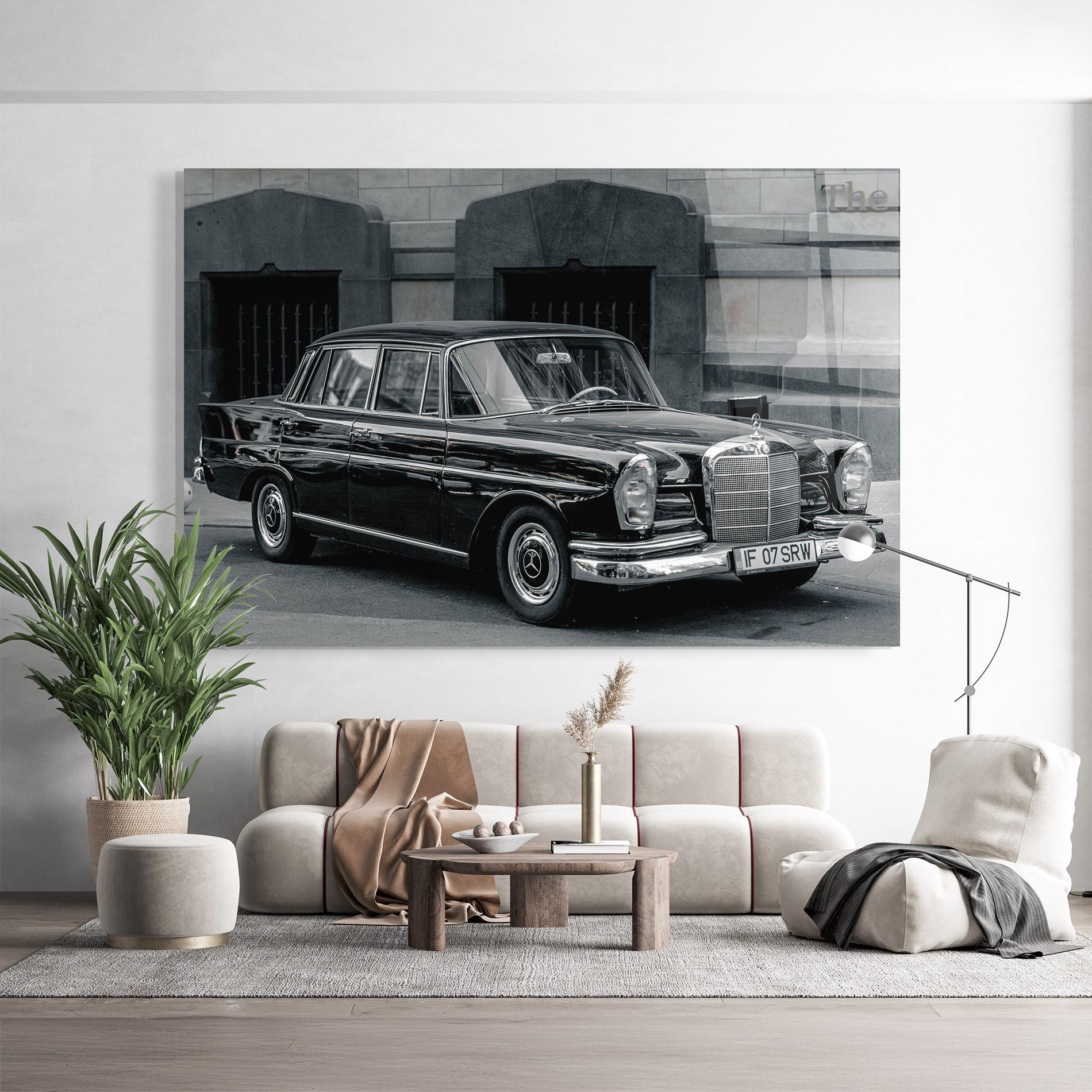 Glasbild Pretty Classic Car mockup 9