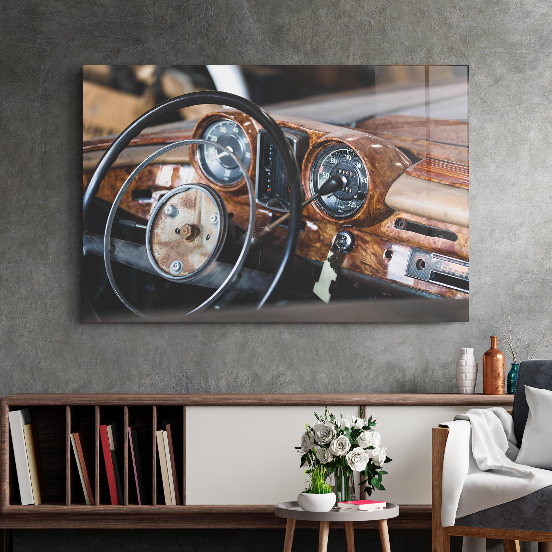 Glasbild Brown Clean Car mockup 2