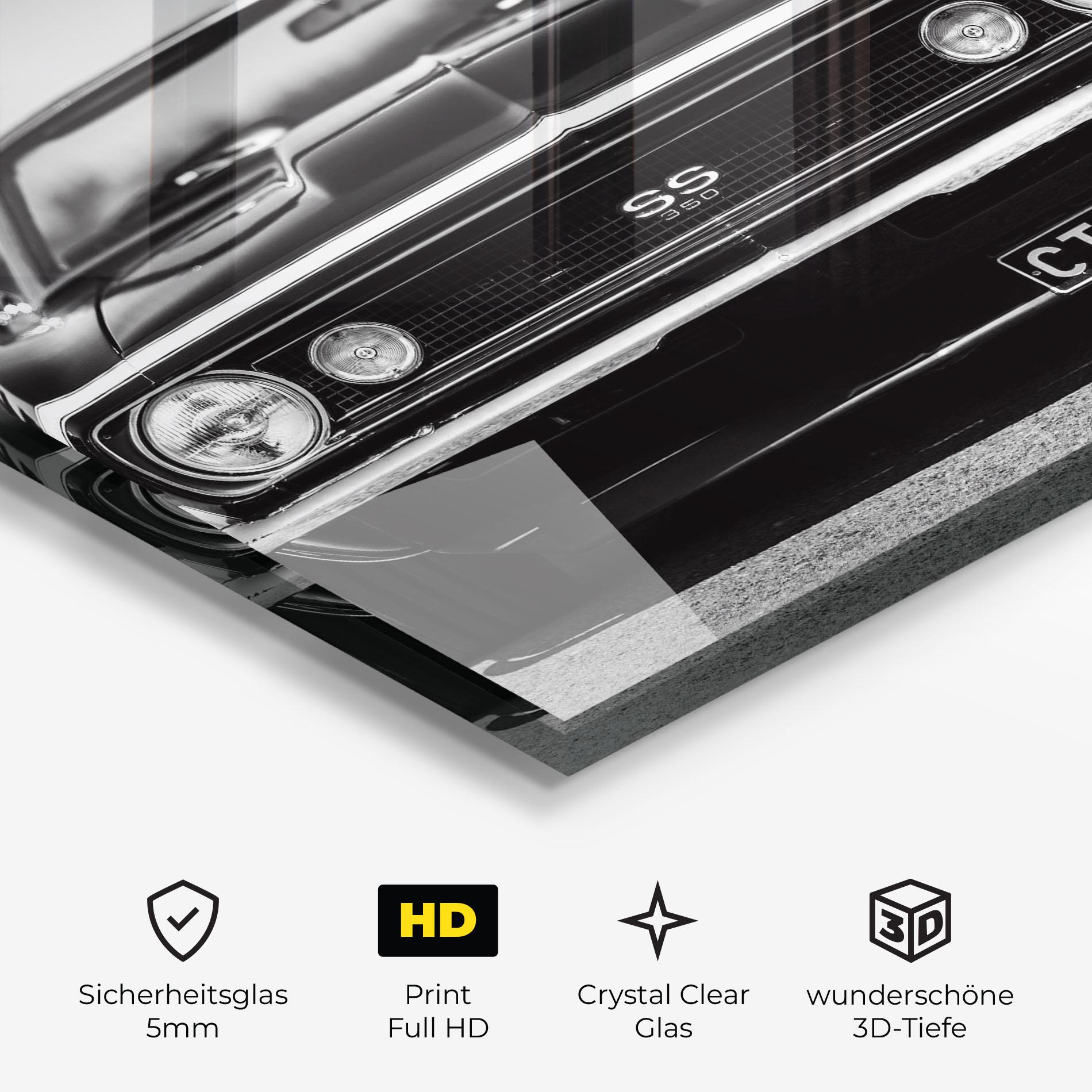 Glasbild American Car mockup 3