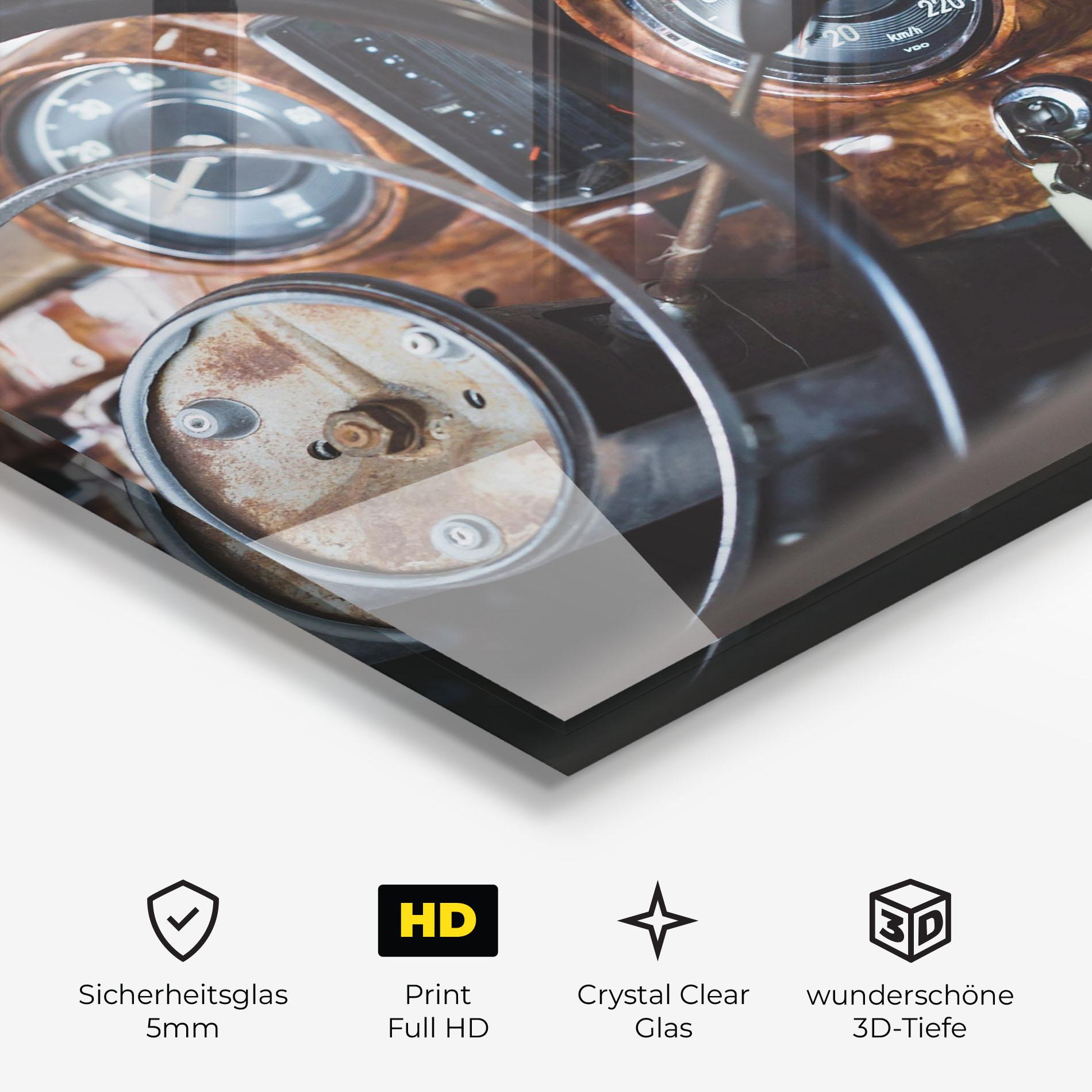 Glasbild Brown Clean Car mockup 3