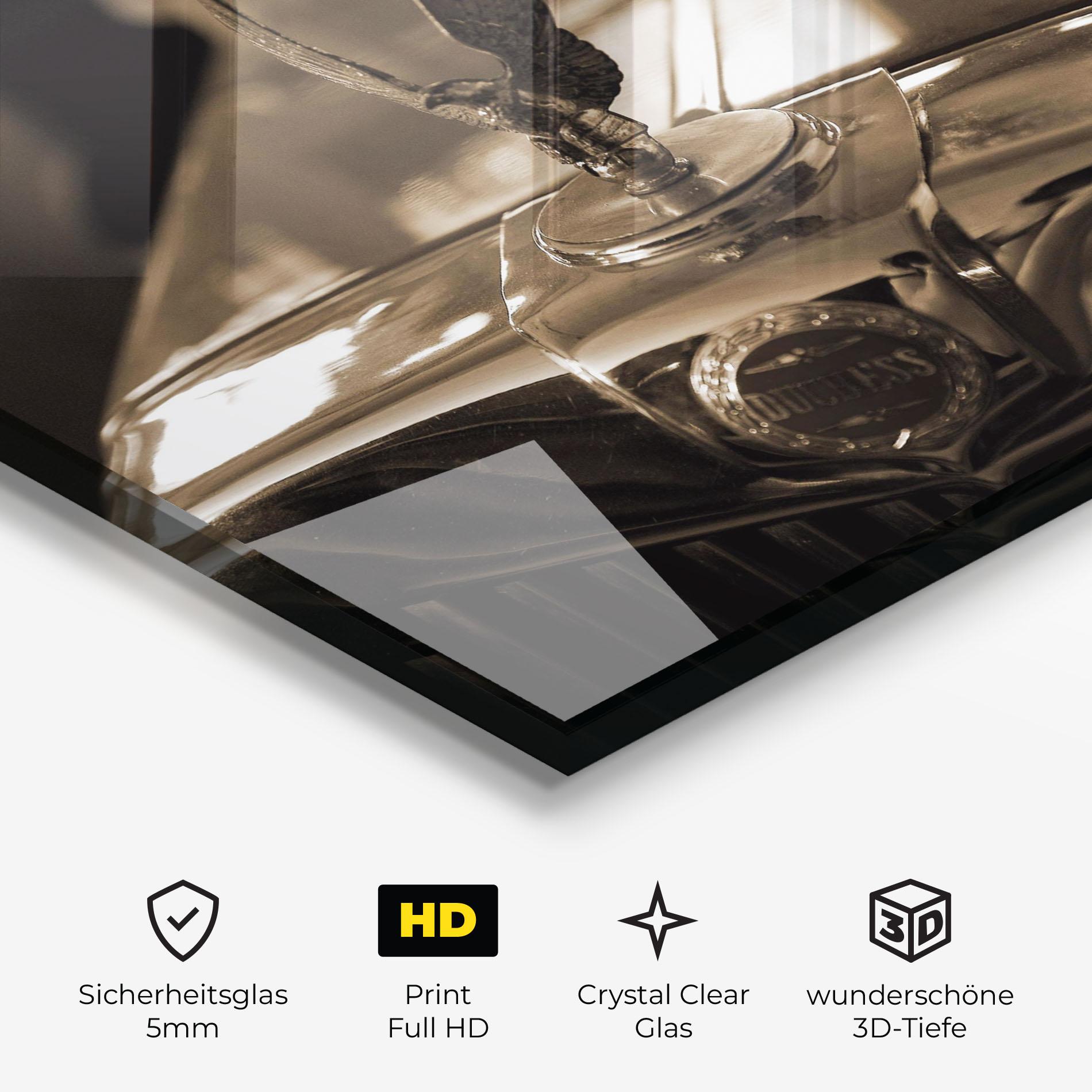 Glasbild Metal Details Car mockup 3