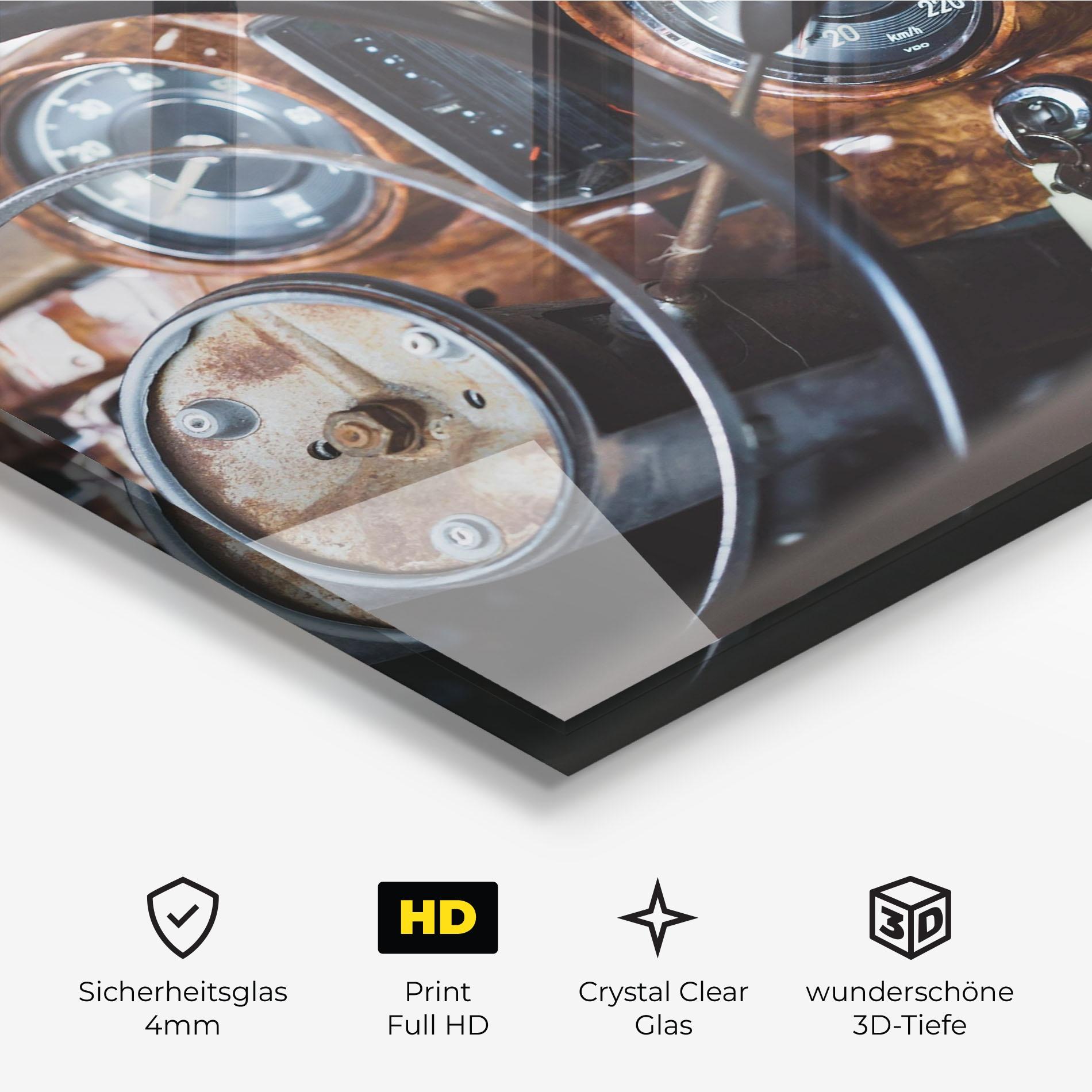 Glasbild Brown Clean Car mockup 3