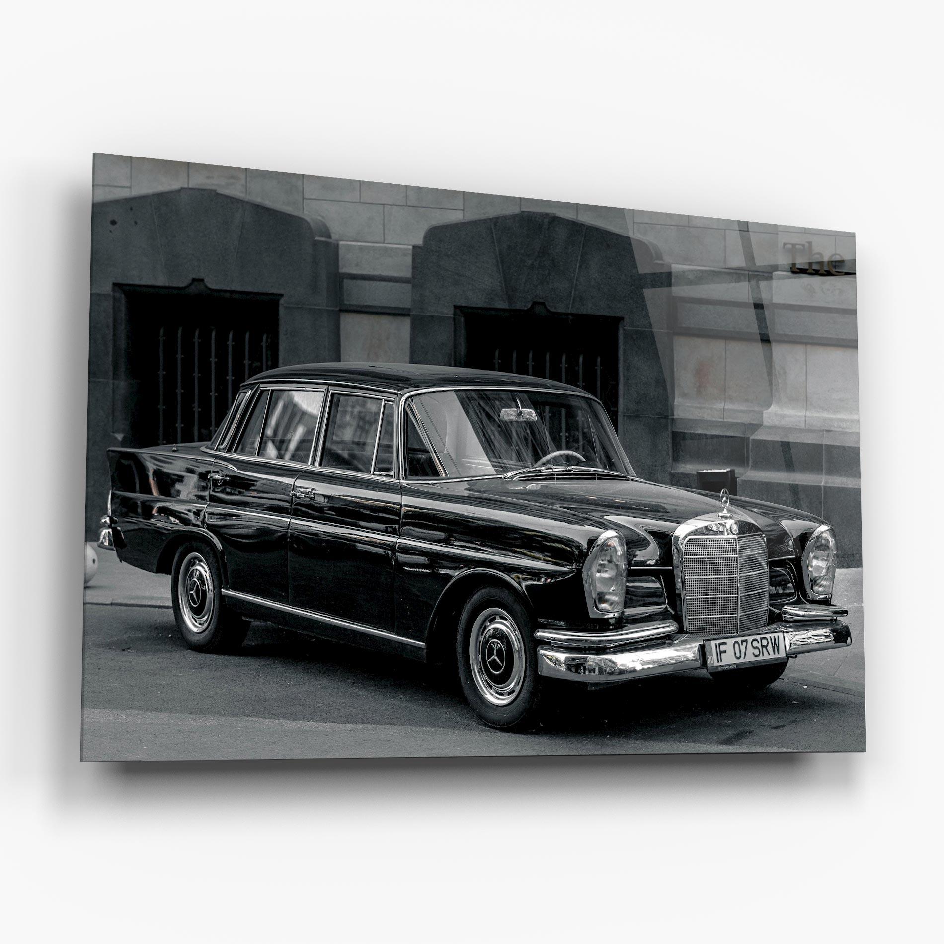 Glasbild Pretty Classic Car mockup 6