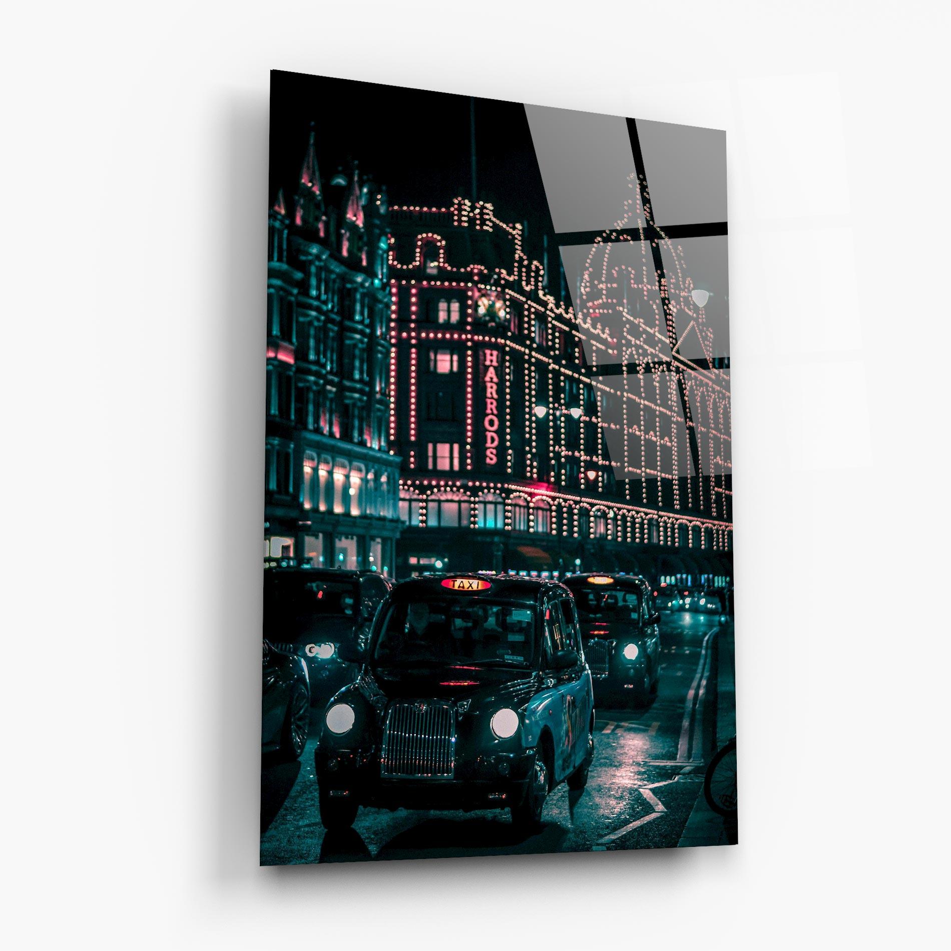 Glasbild City Lights Car mockup 6