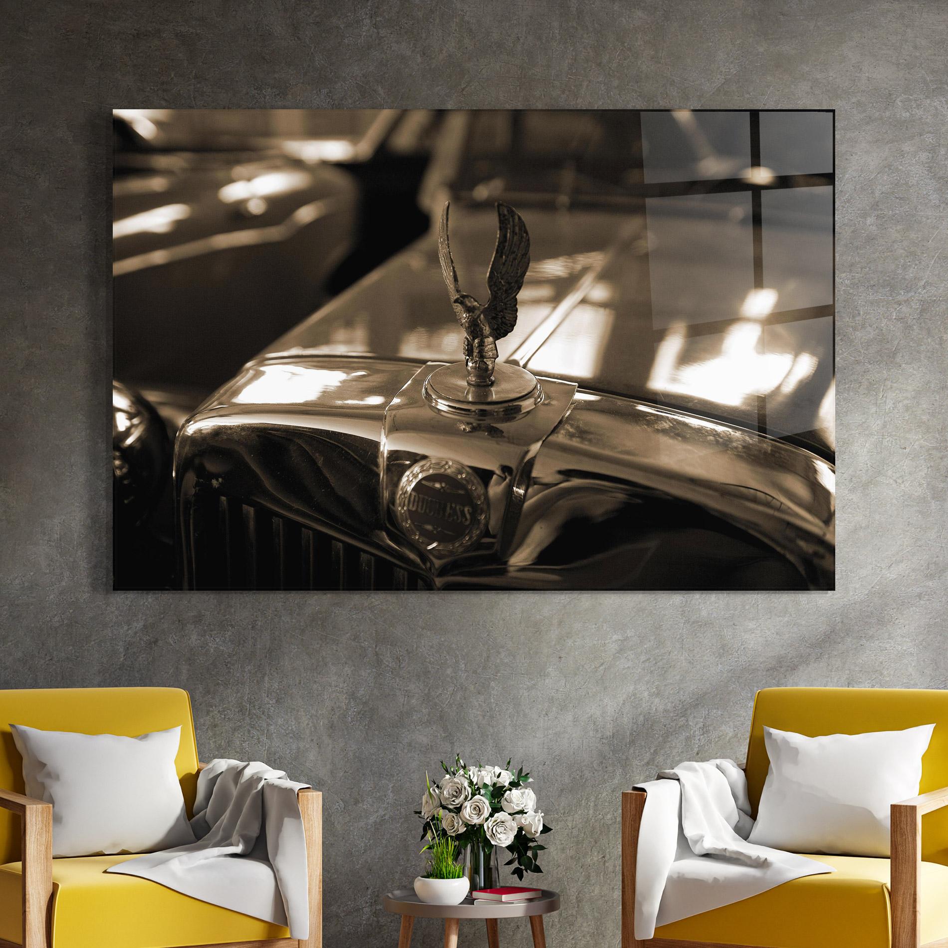 Glasbild Metal Details Car mockup 4