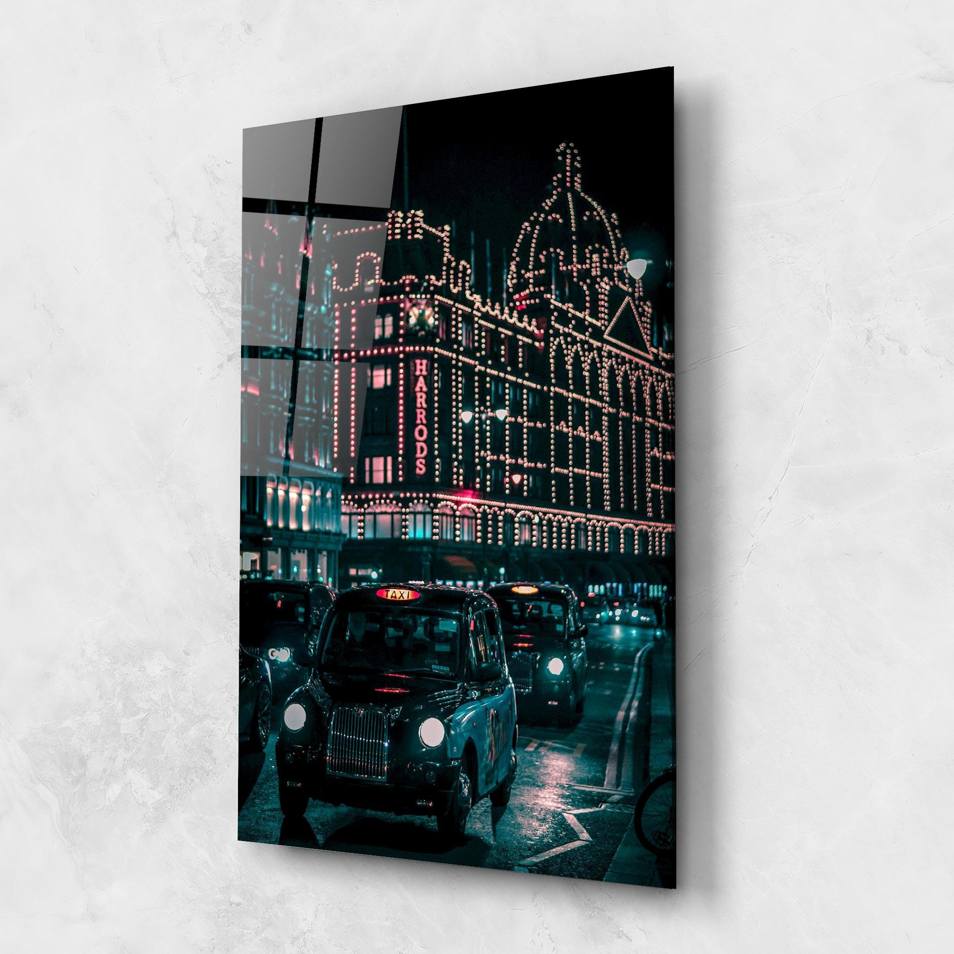 Glasbild City Lights Car mockup 1