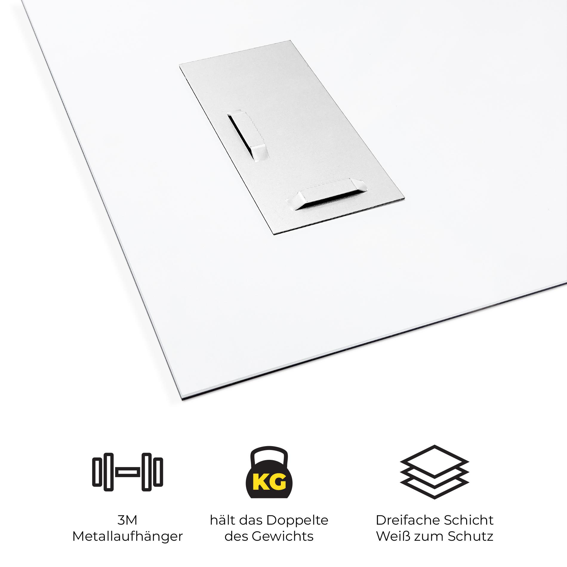 Glasbild Green Lilac Tree mockup 5