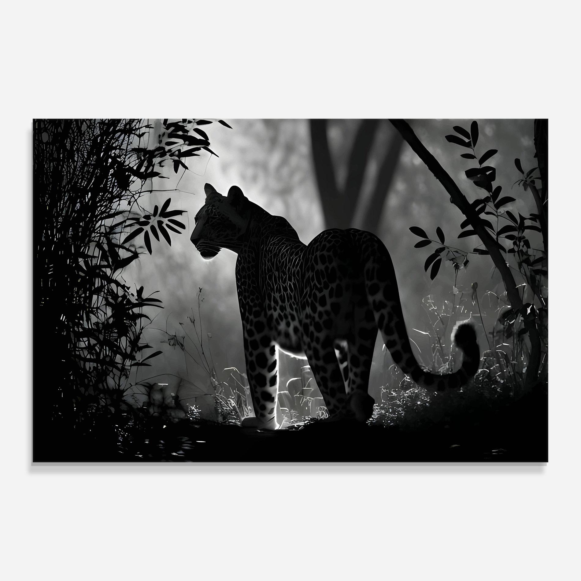 Glasbild Beautiful Grey Animal mockup 0