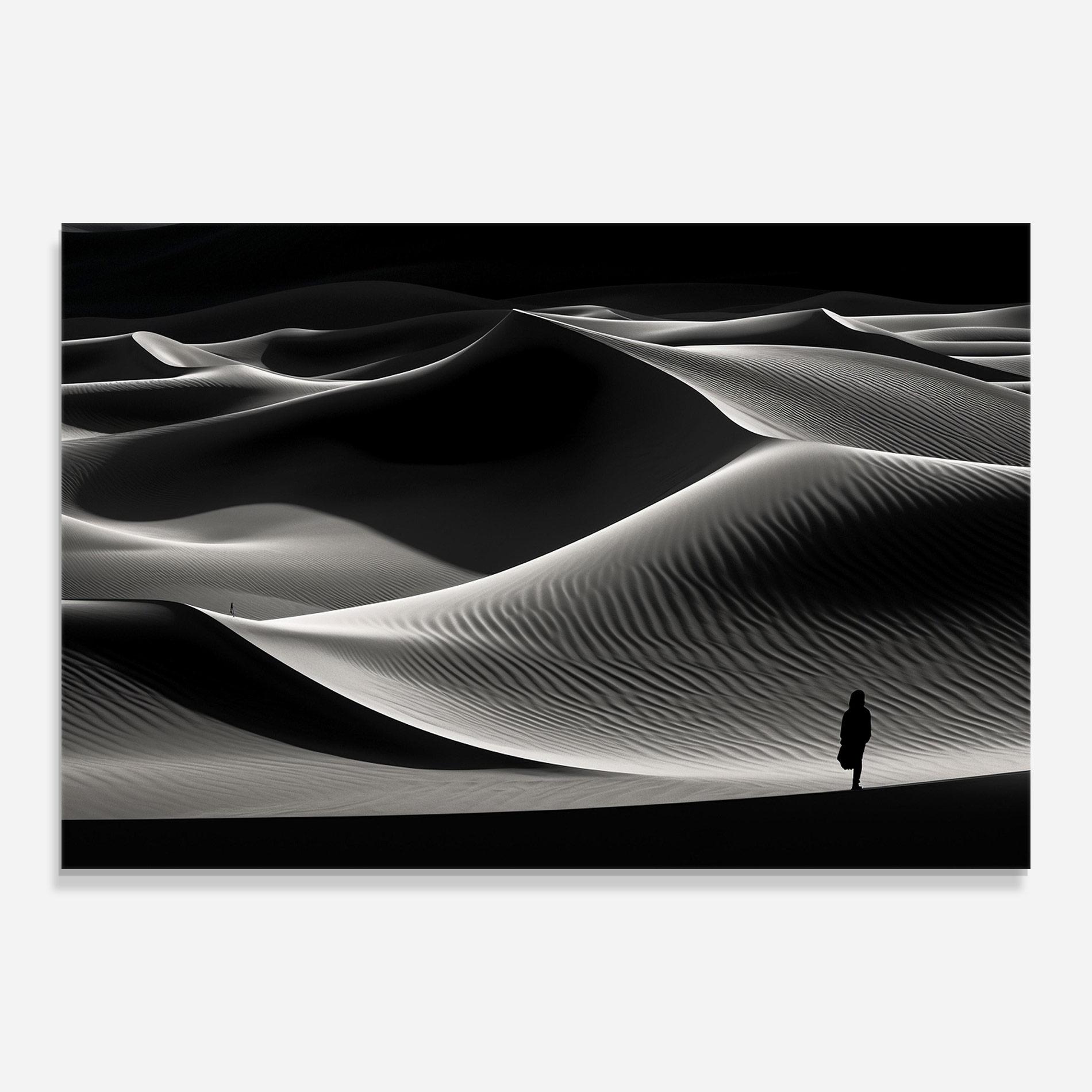Glasbild Dune Silhouette mockup 0