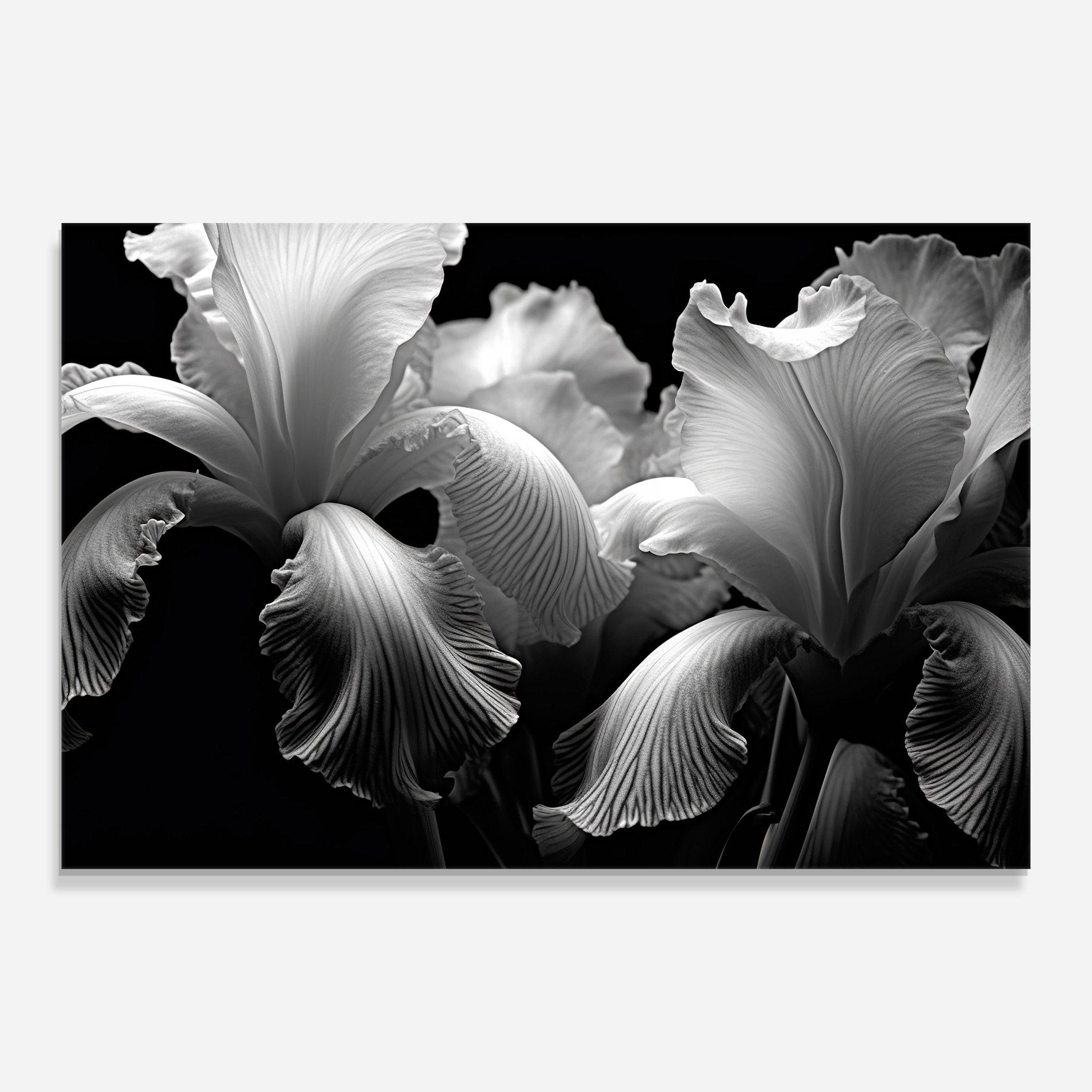Glasbild Grey Iris Mix mockup 0