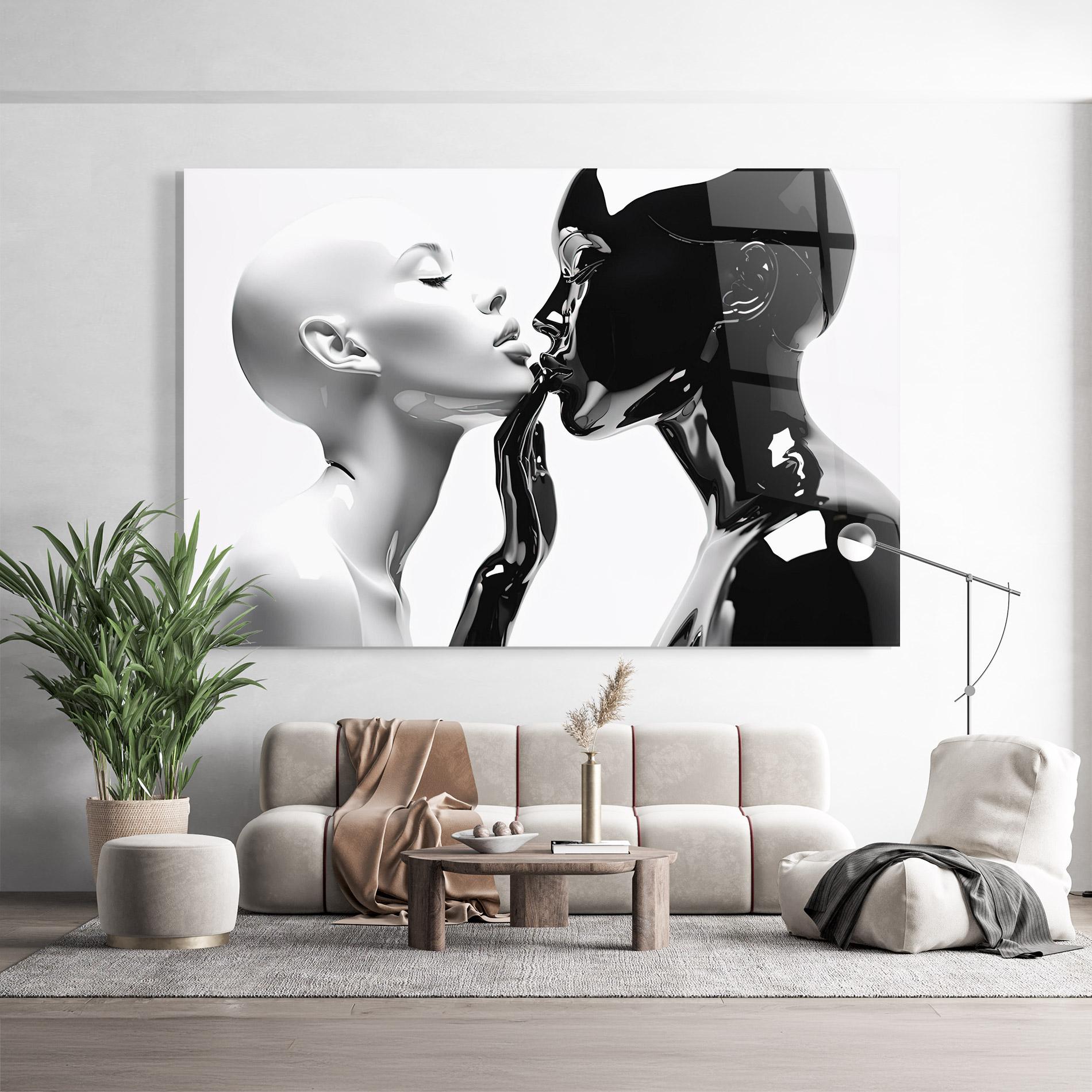 Glasbild Feminine Sculpture mockup 9