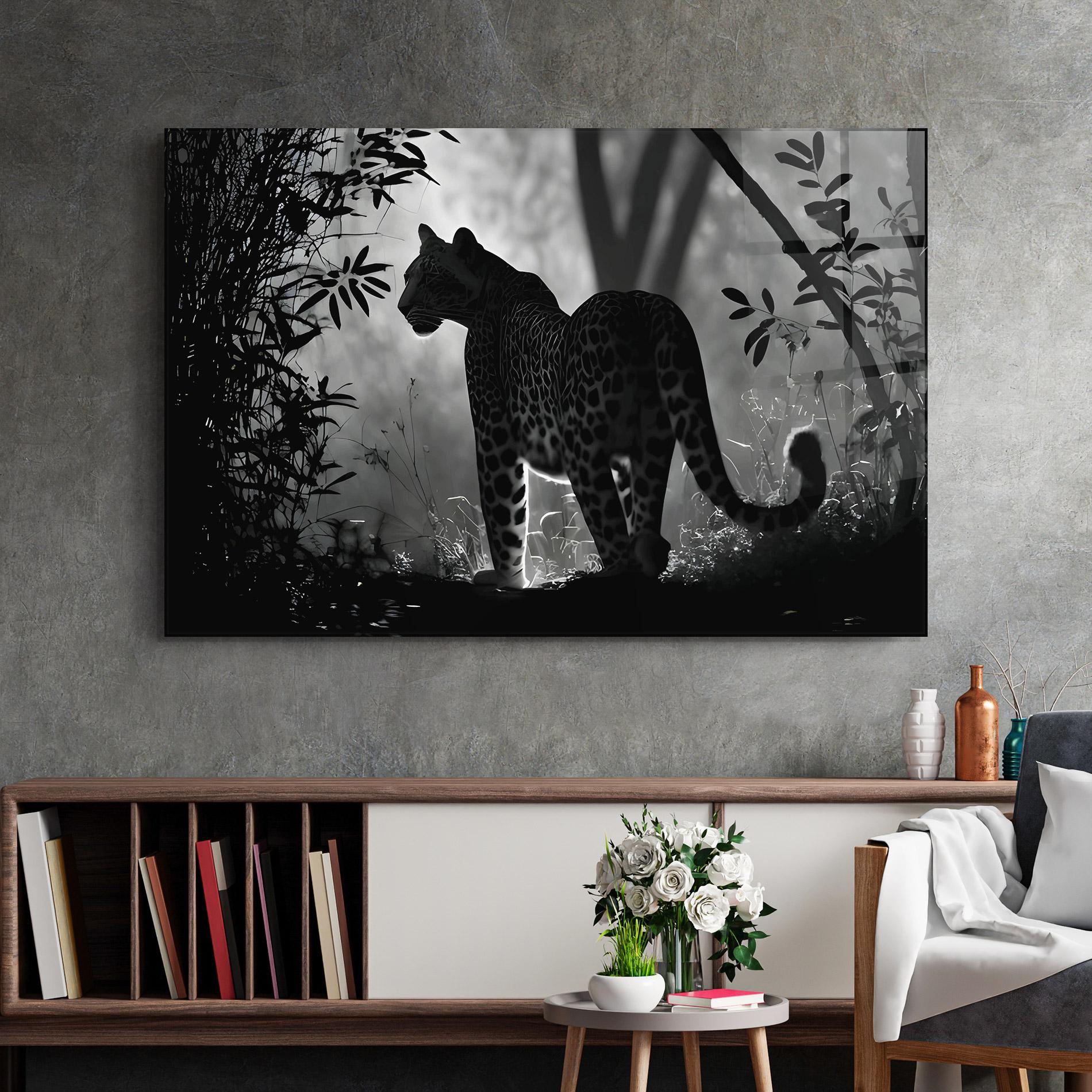 Glasbild Beautiful Grey Animal mockup 2