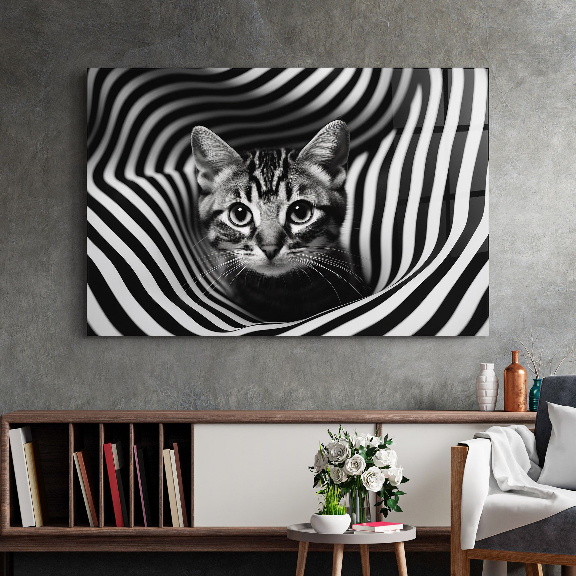 Closeup Cat Portrait mockup 2