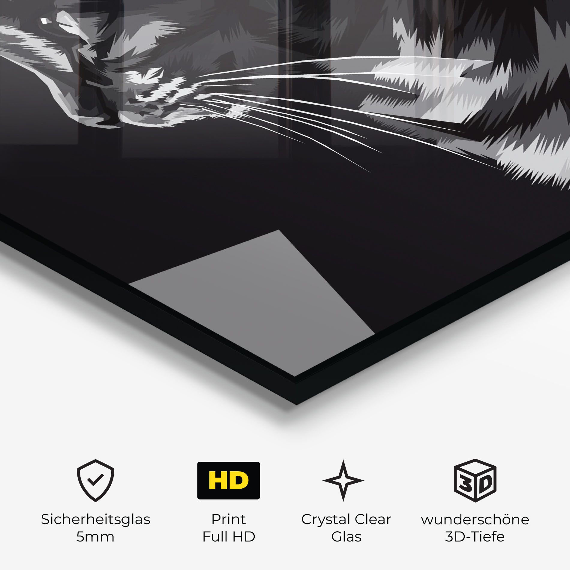Black Grey Cat mockup 3