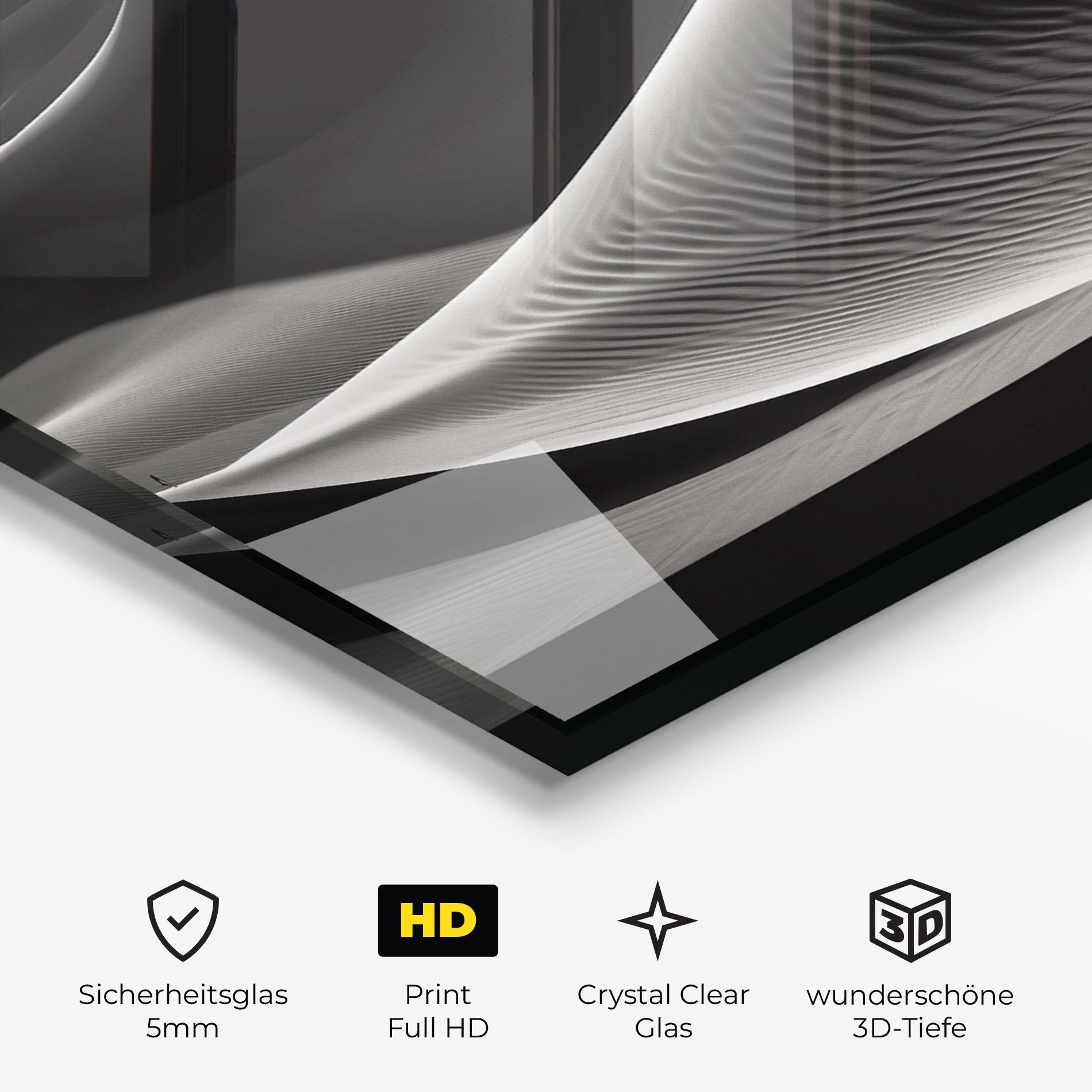 Glasbild Dune Silhouette mockup 3