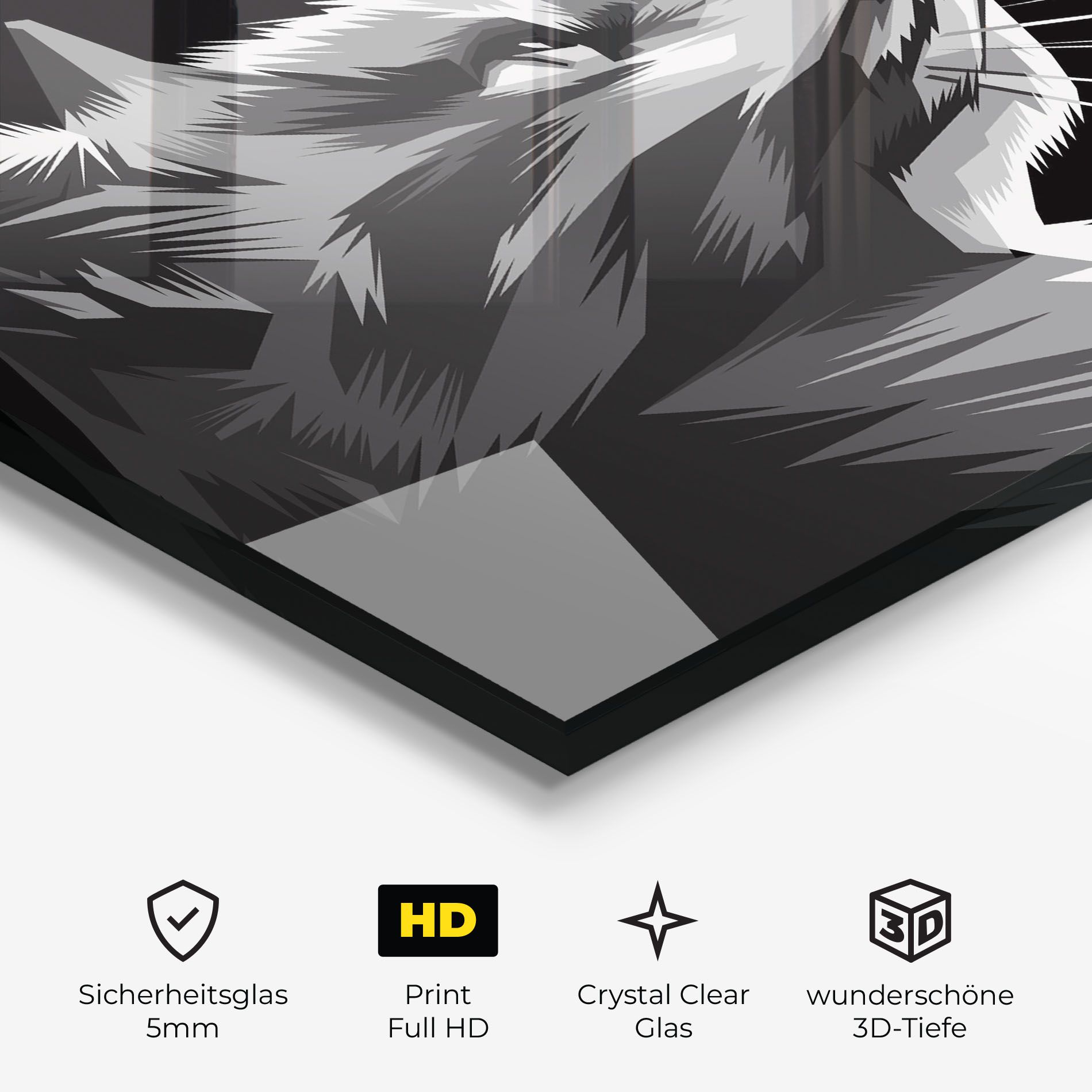Grey Cat On Black mockup 3