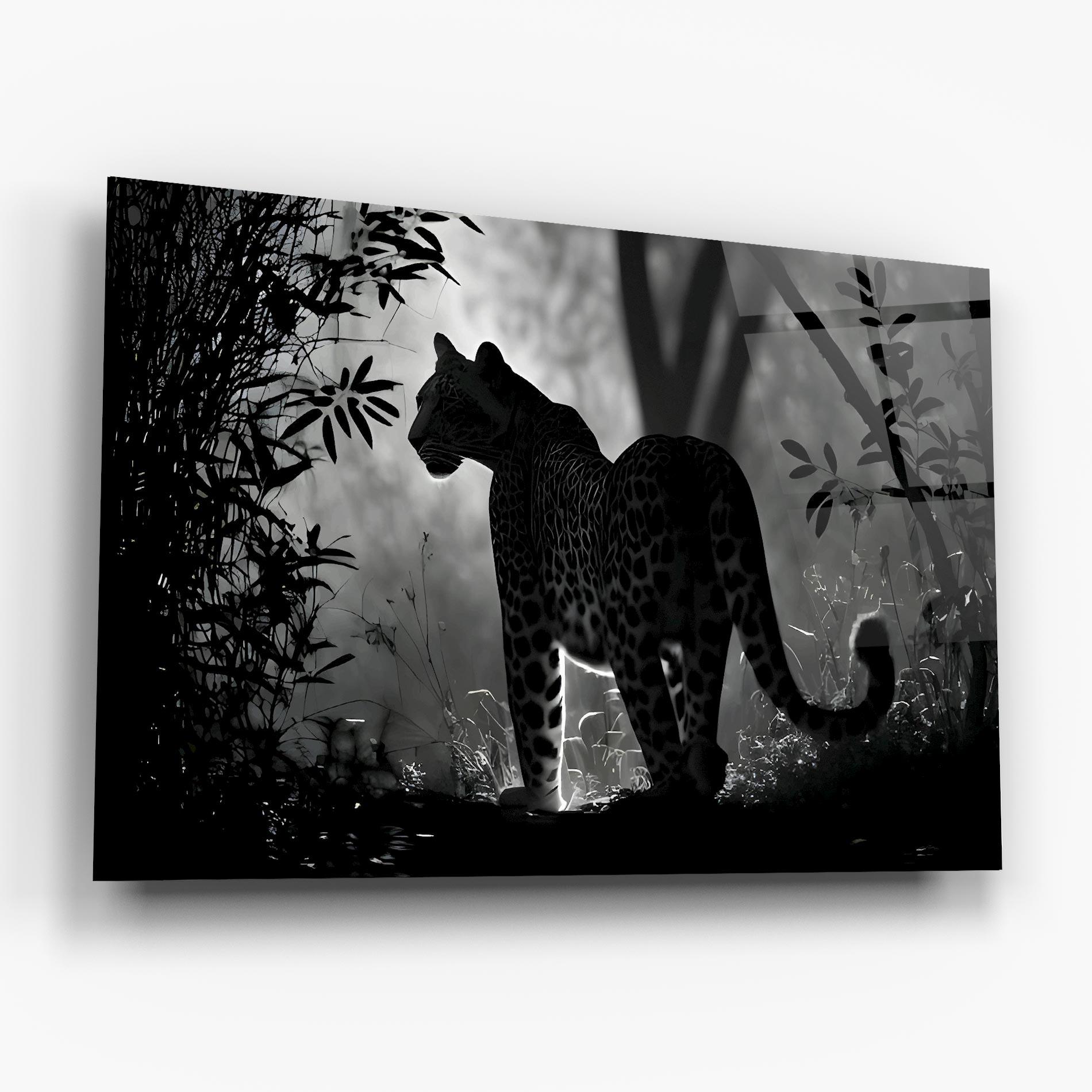 Glasbild Beautiful Grey Animal mockup 6
