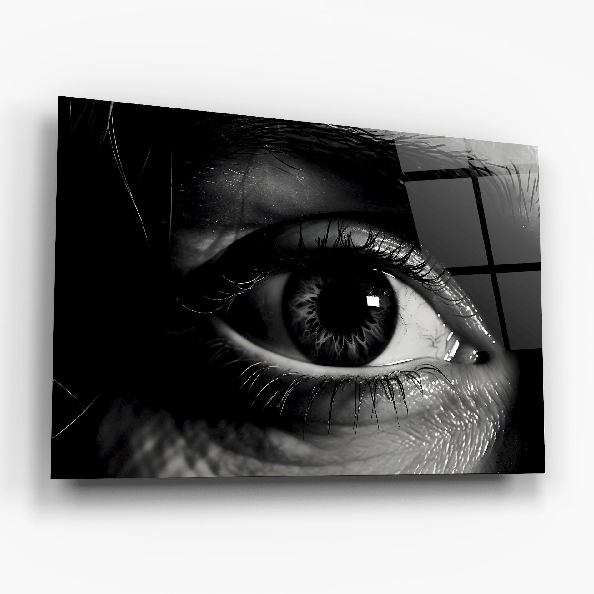 Glasbild Eye Close Up mockup 6