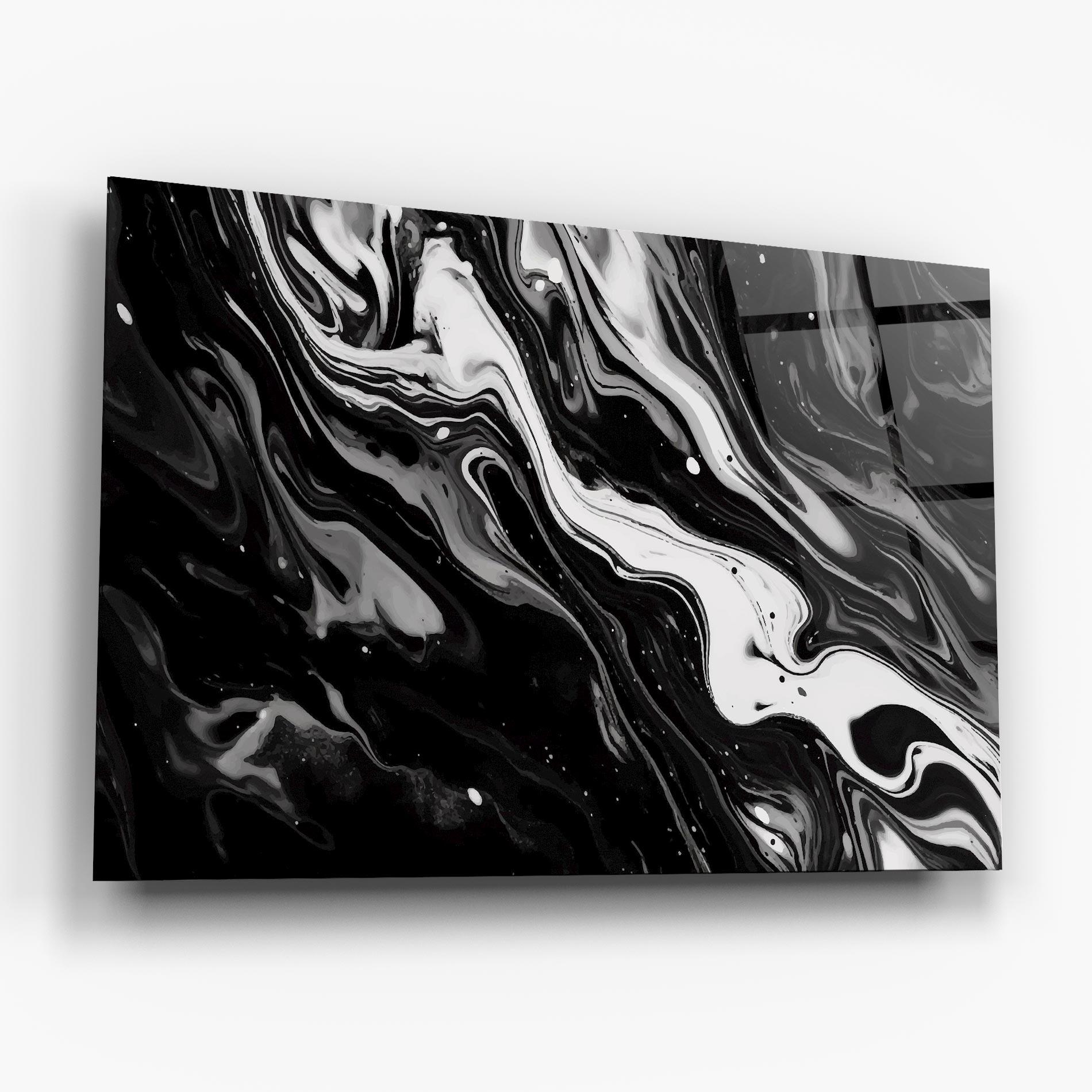Glasbild Grey Art Marble mockup 6