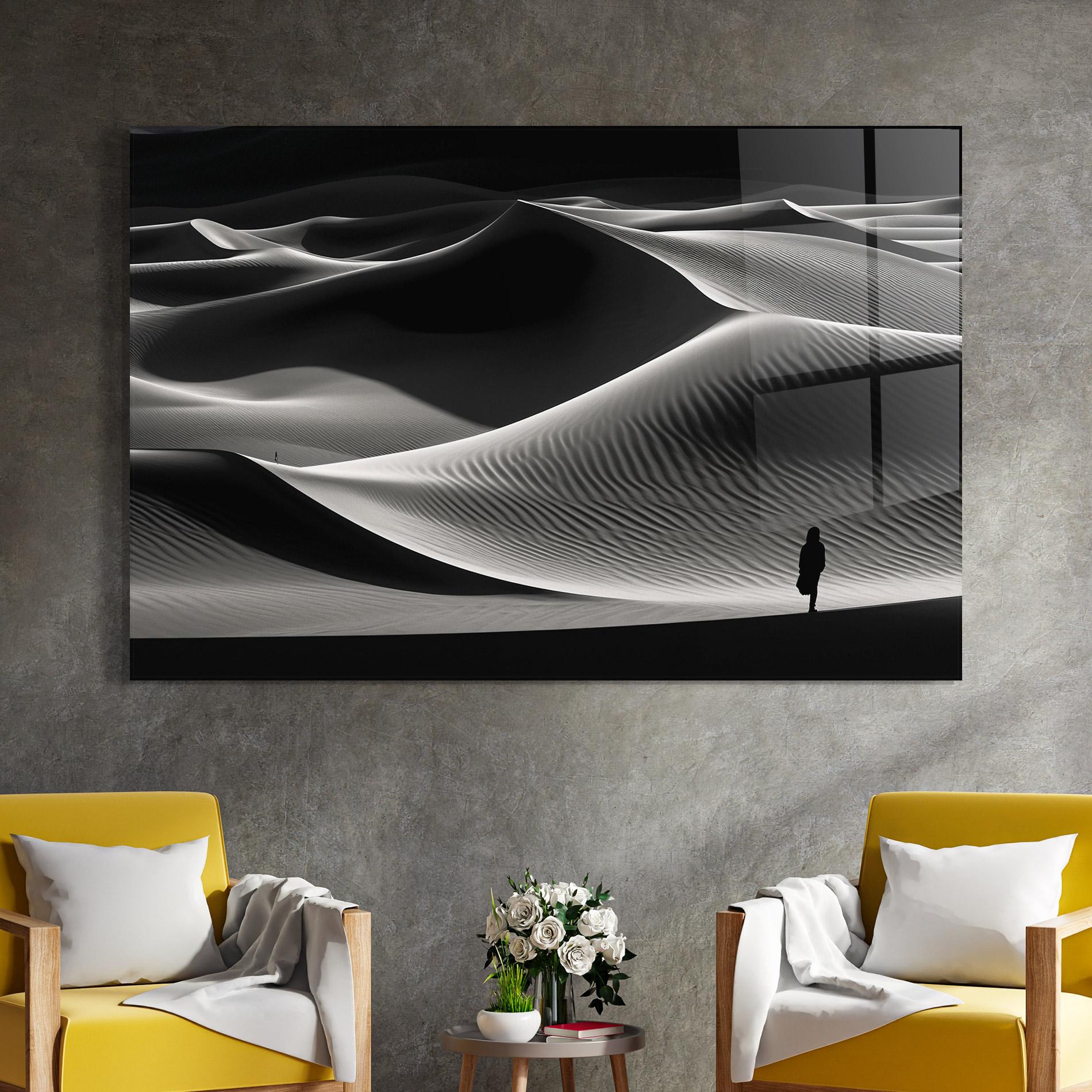 Glasbild Dune Silhouette mockup 4