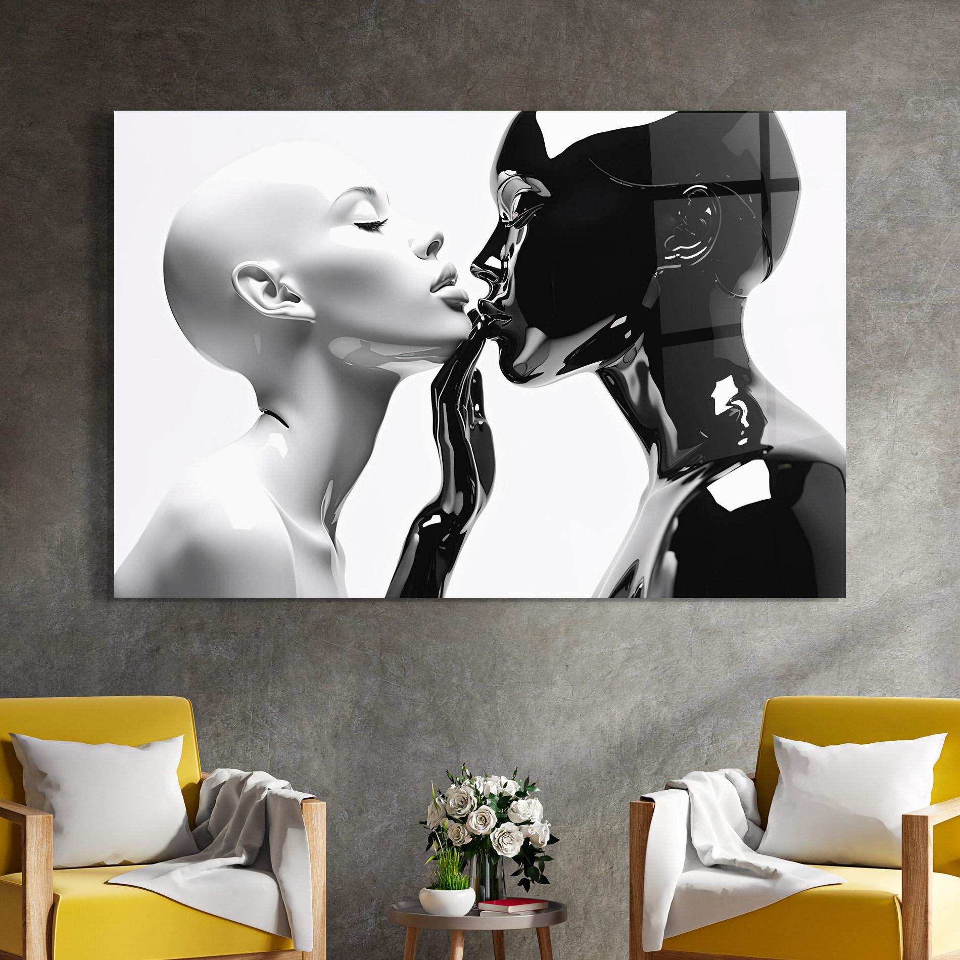 Glasbild Feminine Sculpture mockup 4