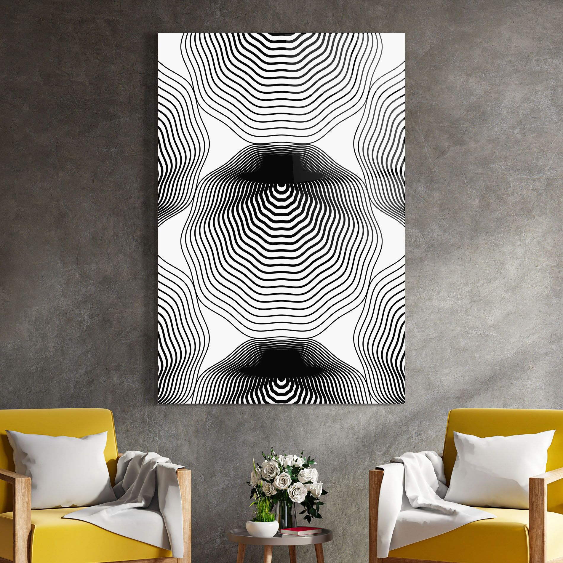 Black Line Art mockup 4