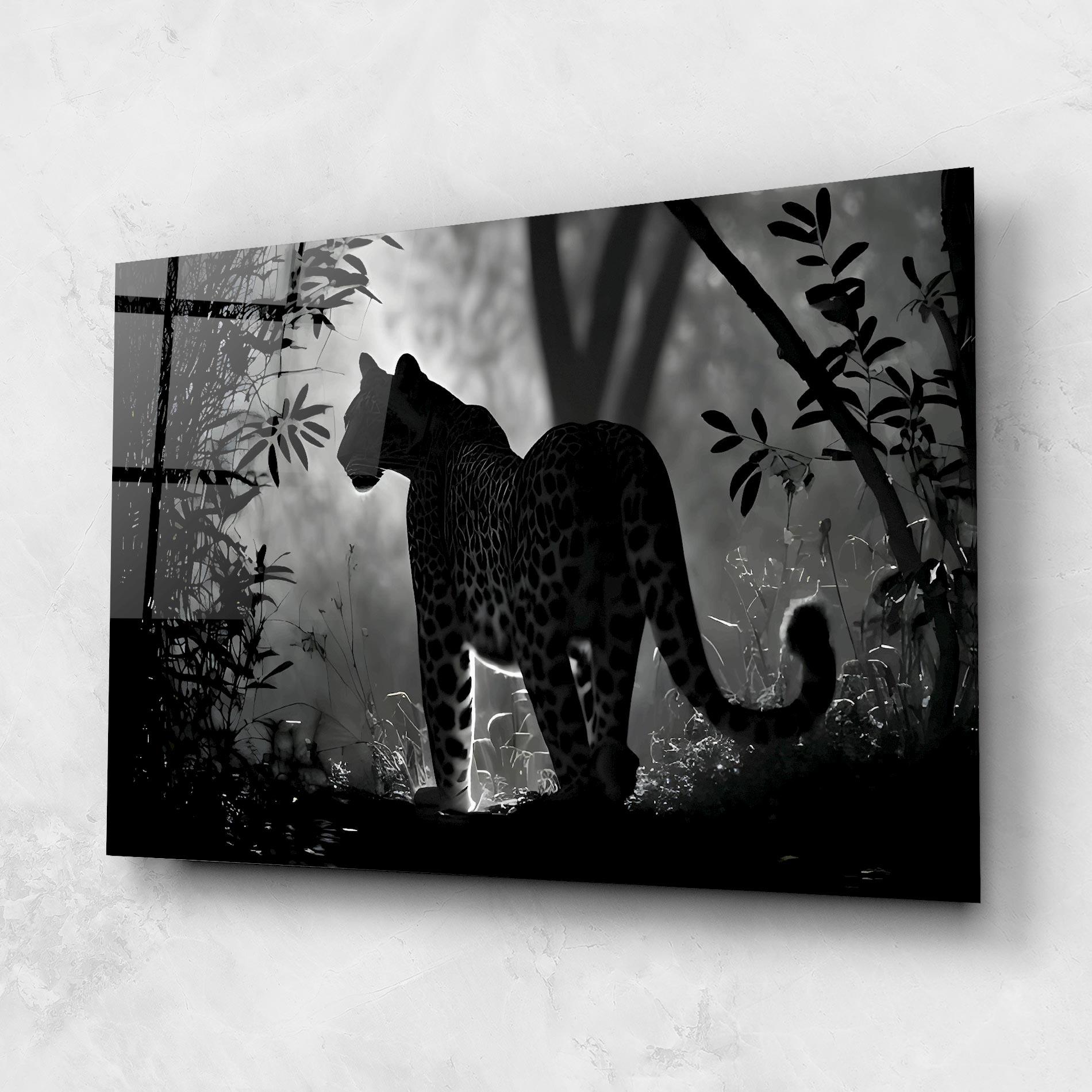 Glasbild Beautiful Grey Animal mockup 1