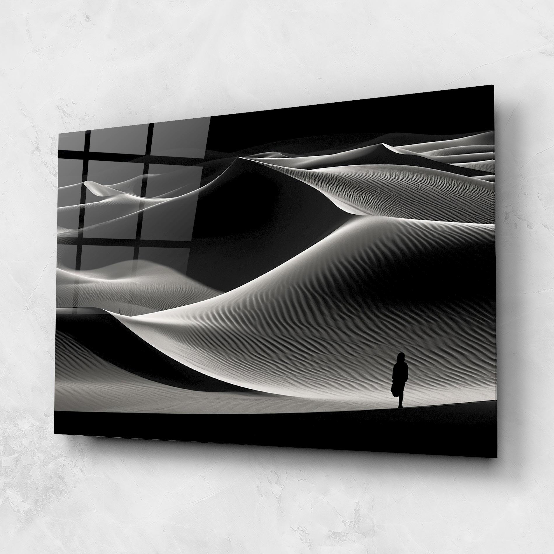 Glasbild Dune Silhouette mockup 1