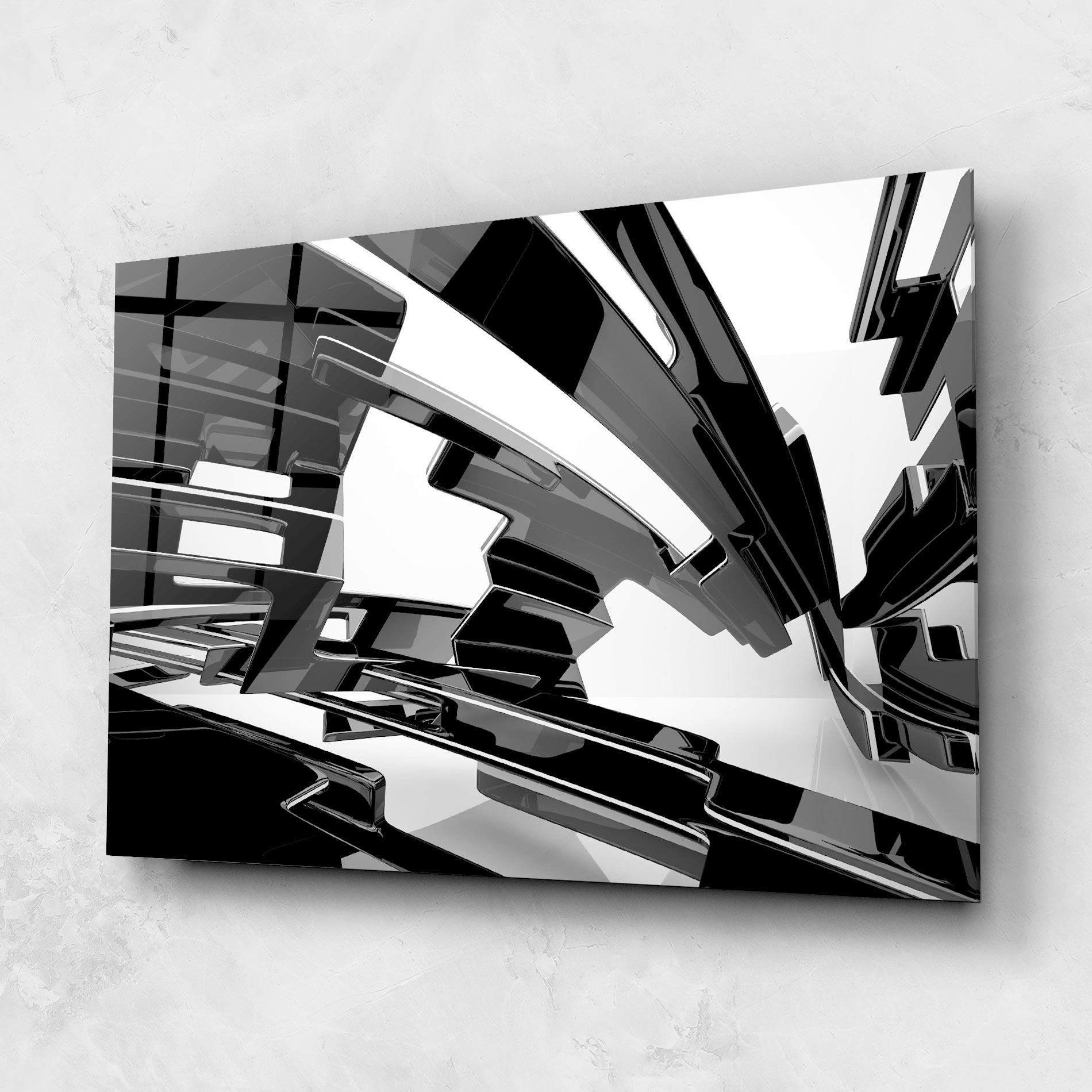 Glasbild Glossy Sculpture mockup 1
