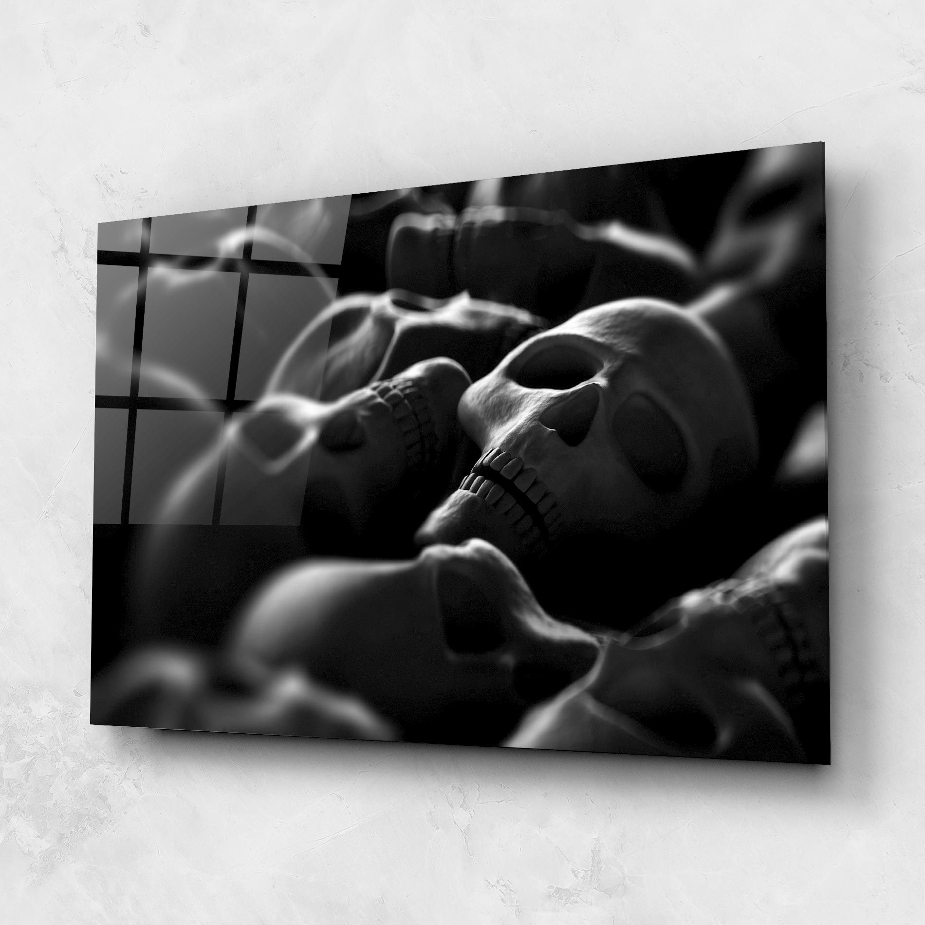 Gray Human Skull mockup 1