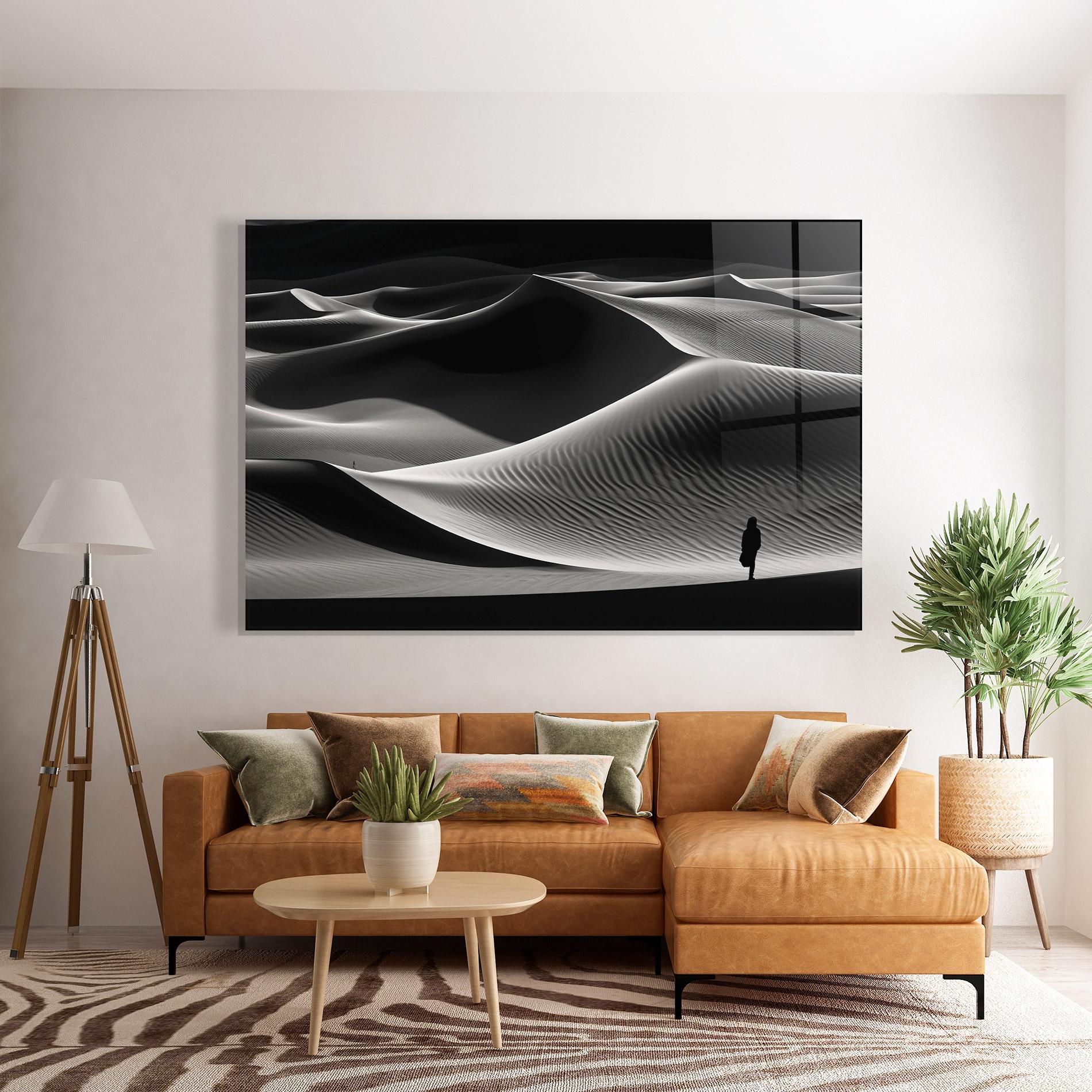 Glasbild Dune Silhouette mockup 7