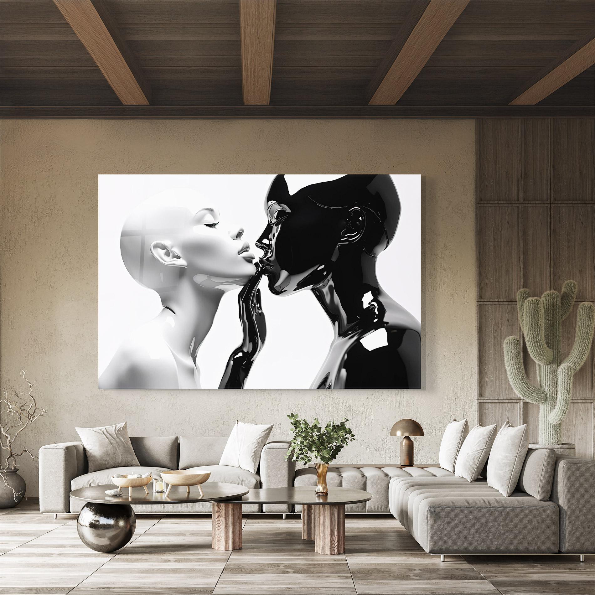 Glasbild Feminine Sculpture mockup 8