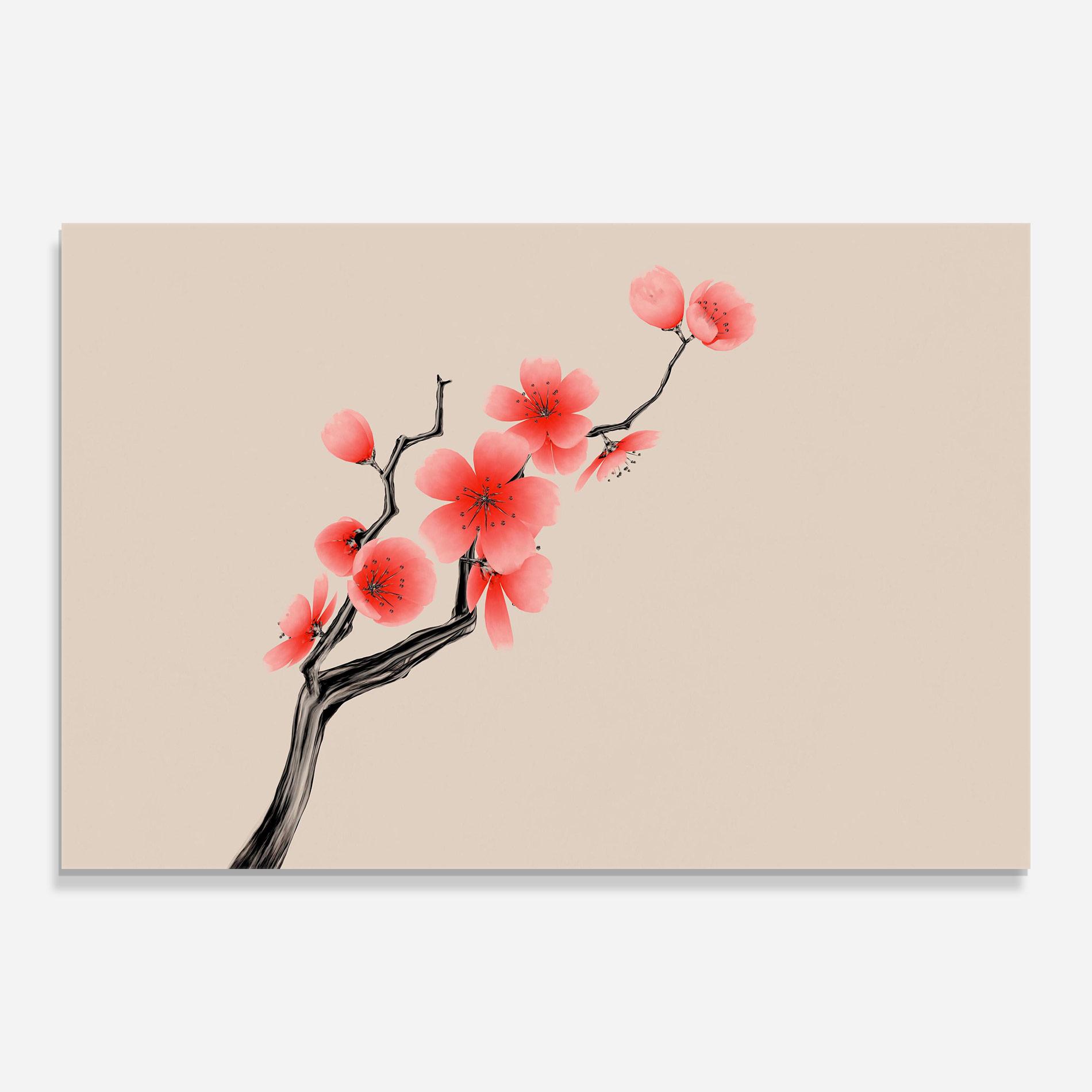 Glasbild Chinese Plum Blossom mockup 0