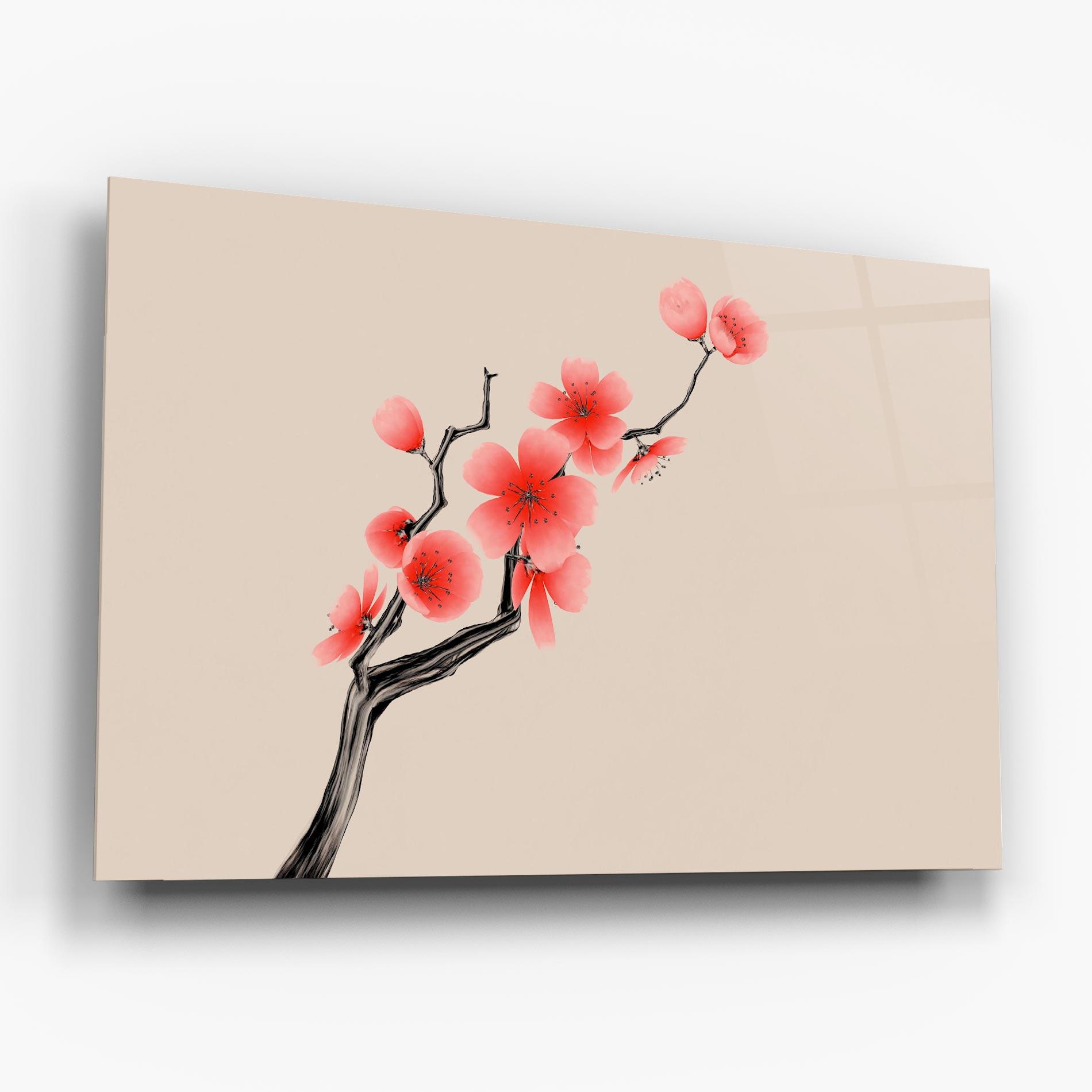 Glasbild Chinese Plum Blossom mockup 6