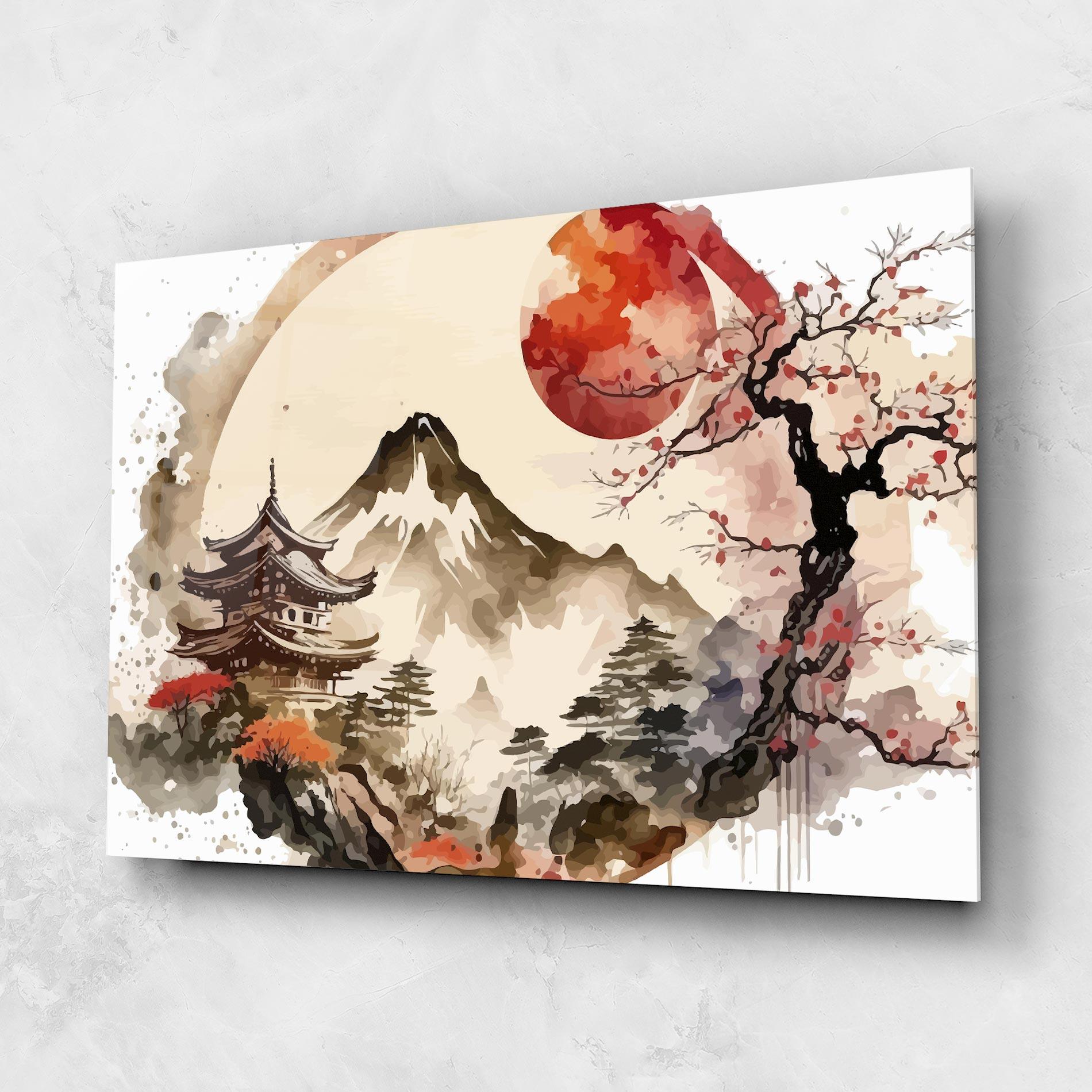 Glasbild Asiatic Blossom View mockup 1