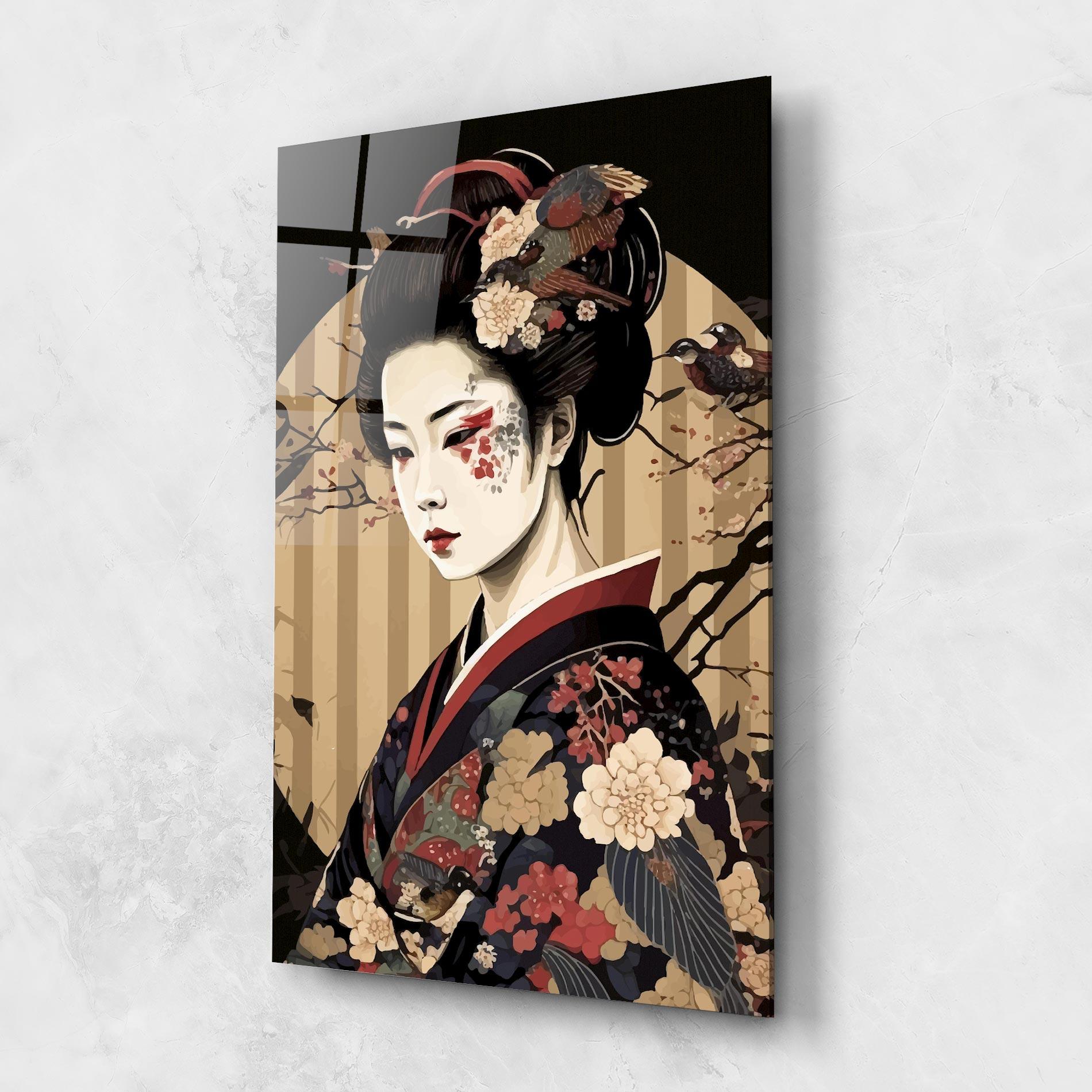 Glasbild Asiatic Lady mockup 1
