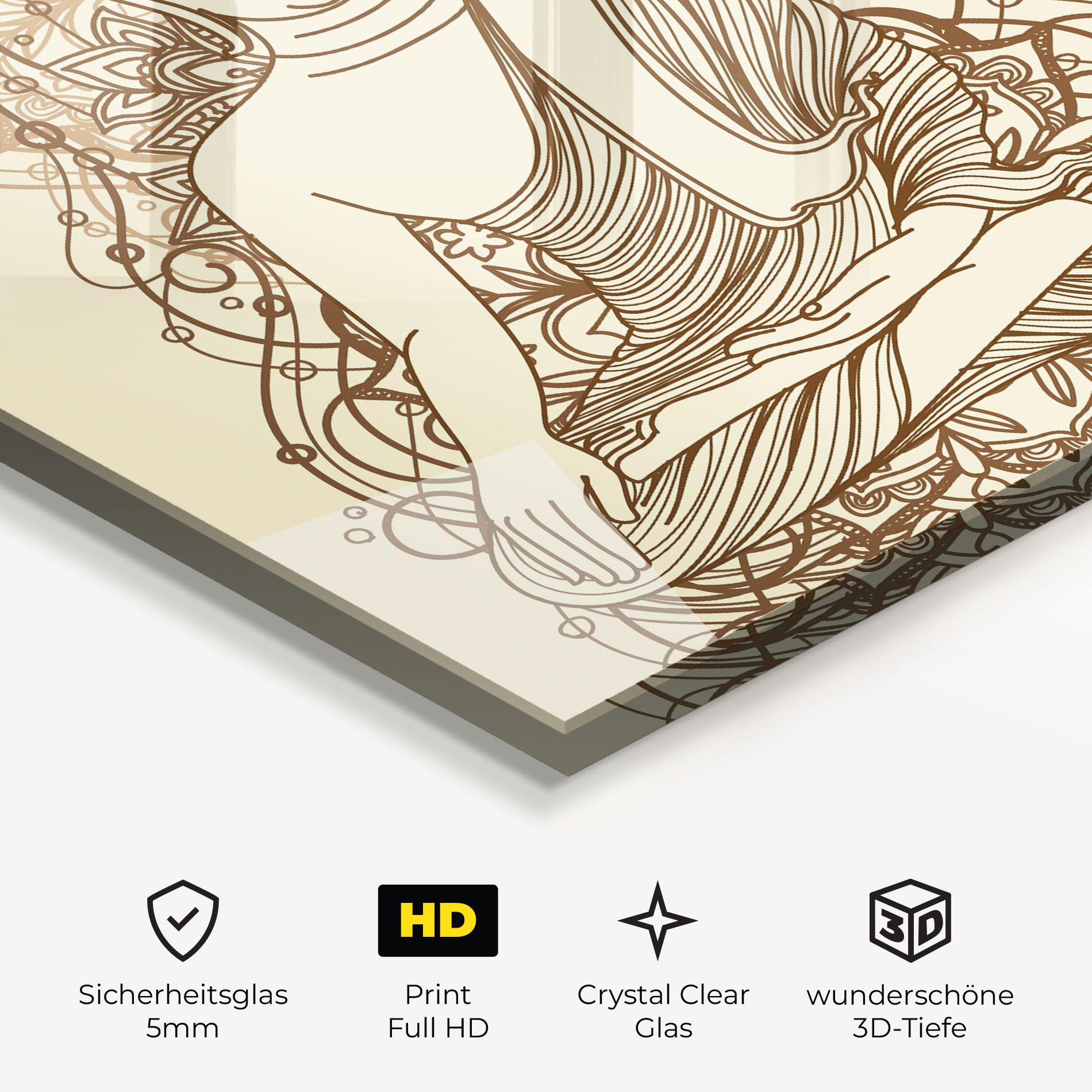 Brown Line Buddha mockup 3