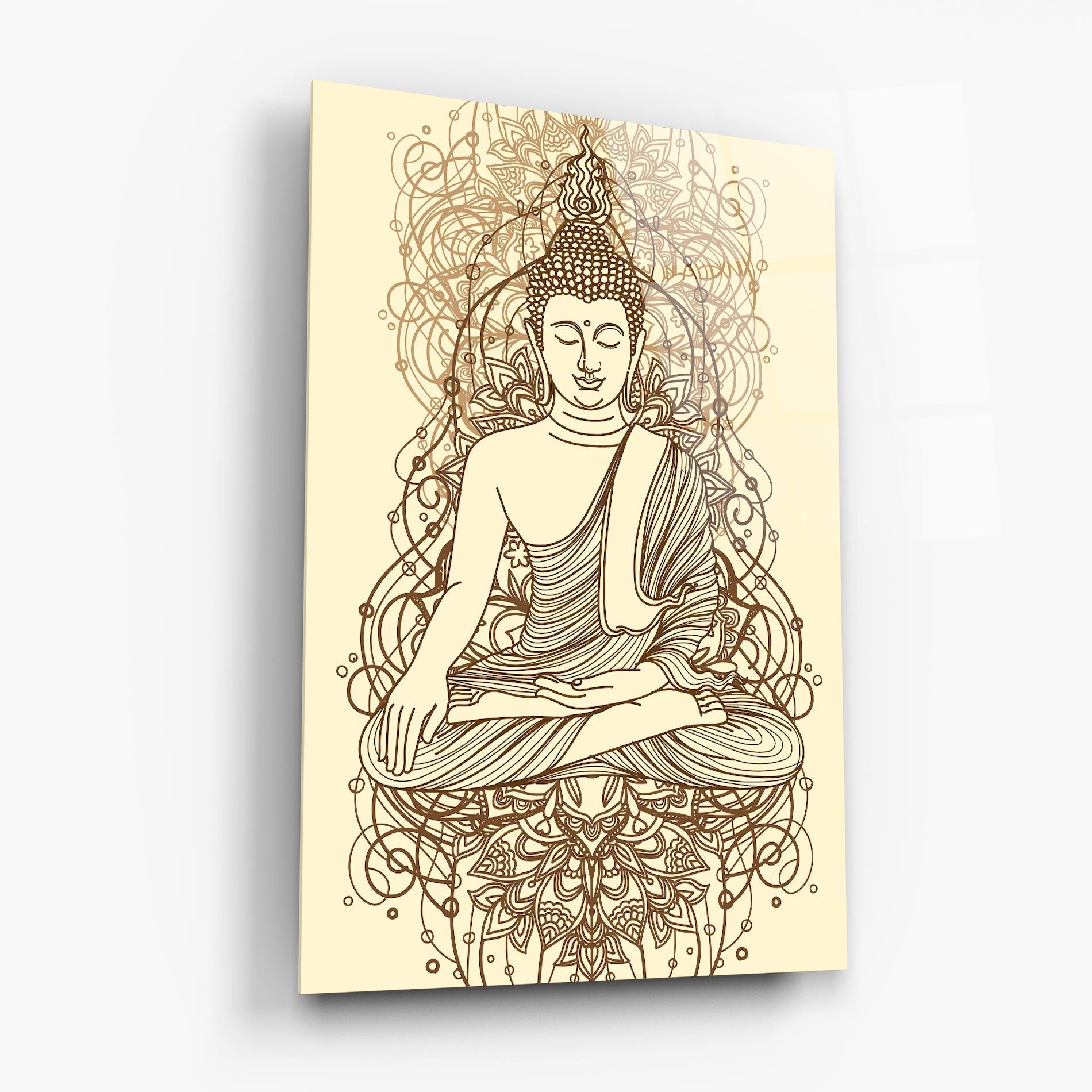 Brown Line Buddha mockup 6