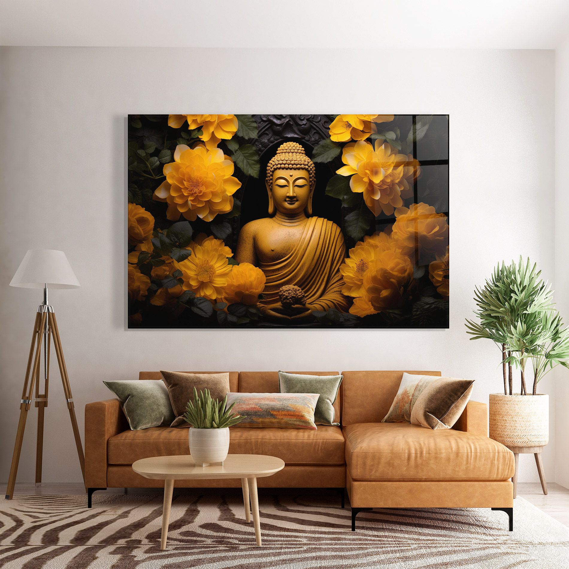 Vecteezy_buddha Statue Surrounded By Yellow Flowers Ai Generated_27745002_860 mockup 7