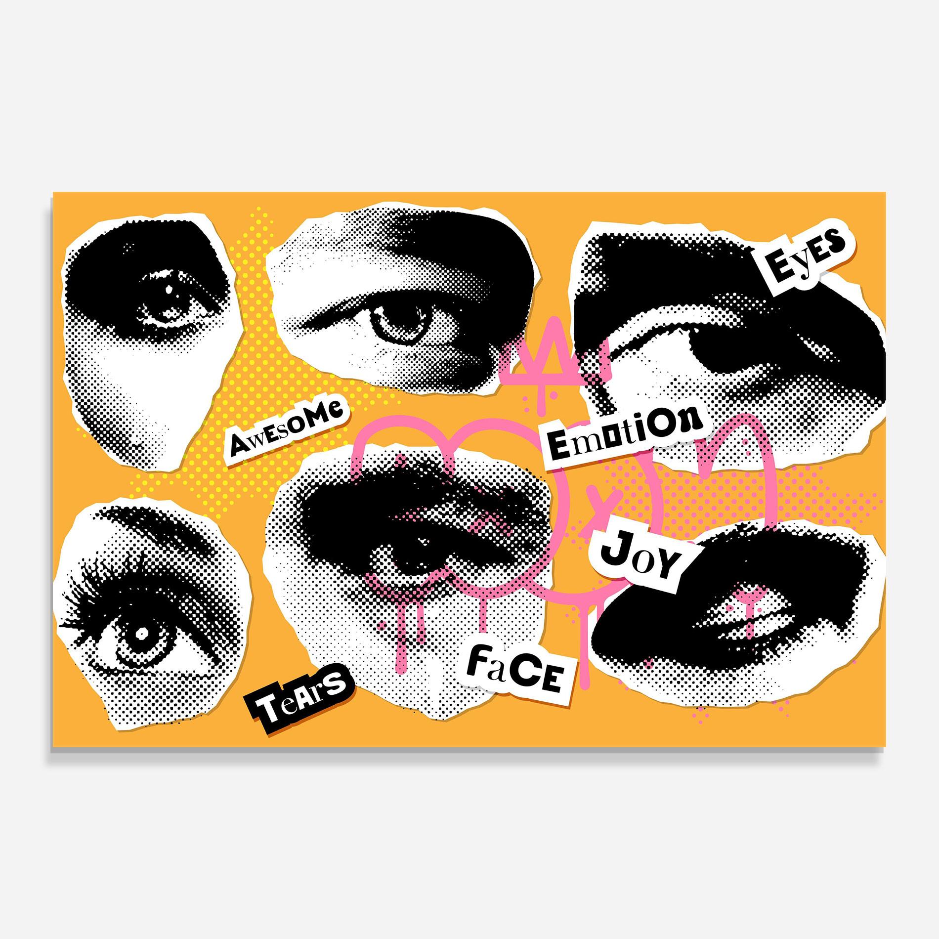 Glasbild Awesome Emotions mockup 0