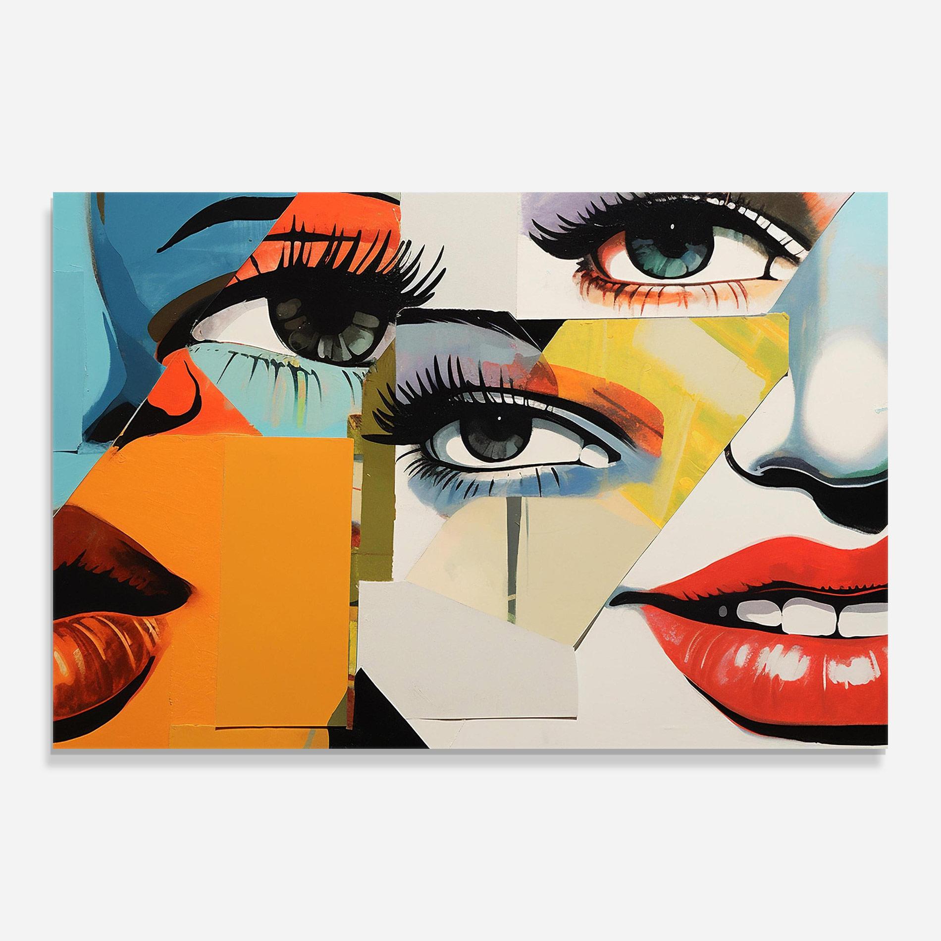 Glasbild Drawing Collage mockup 0