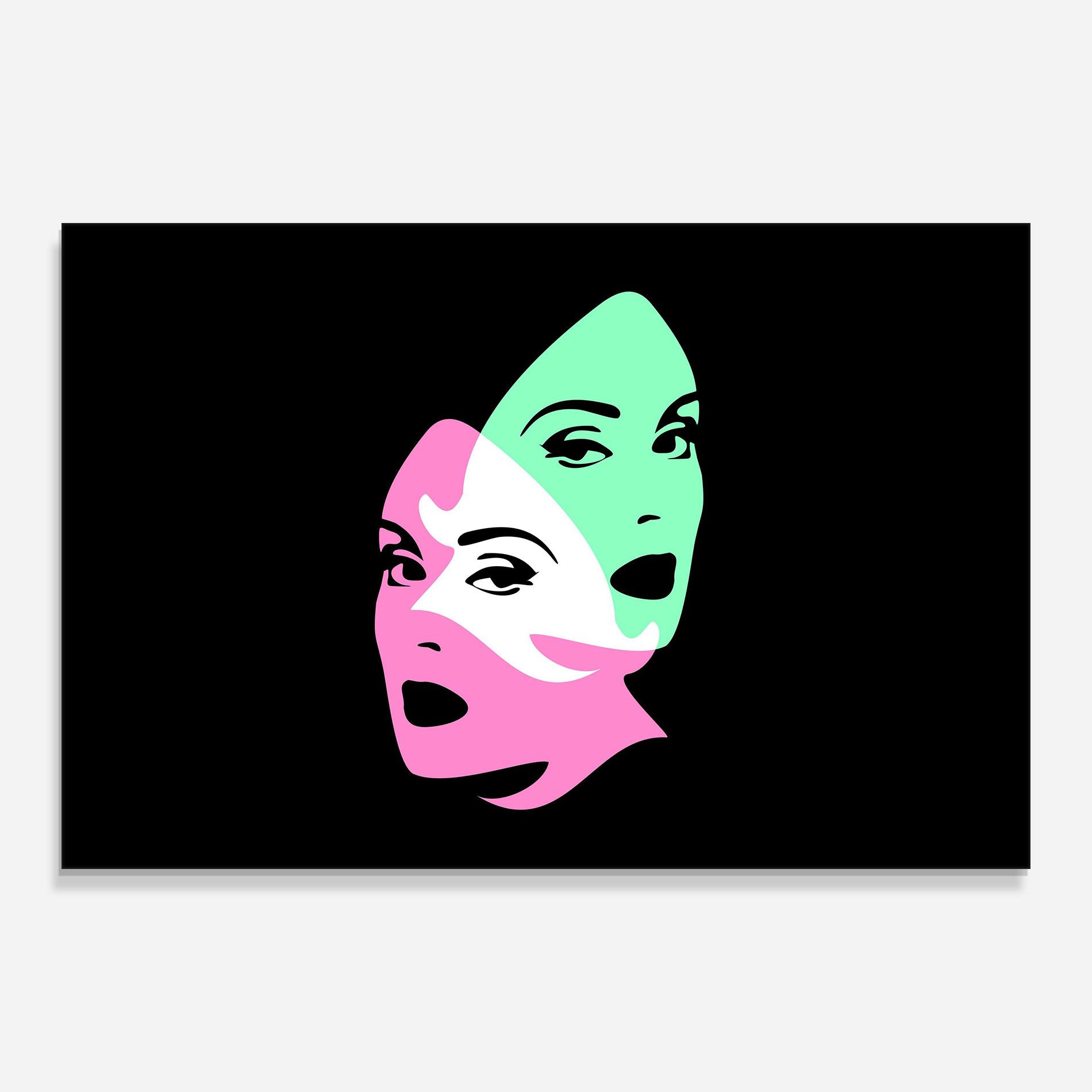 Glasbild Exposure Portrait mockup 0